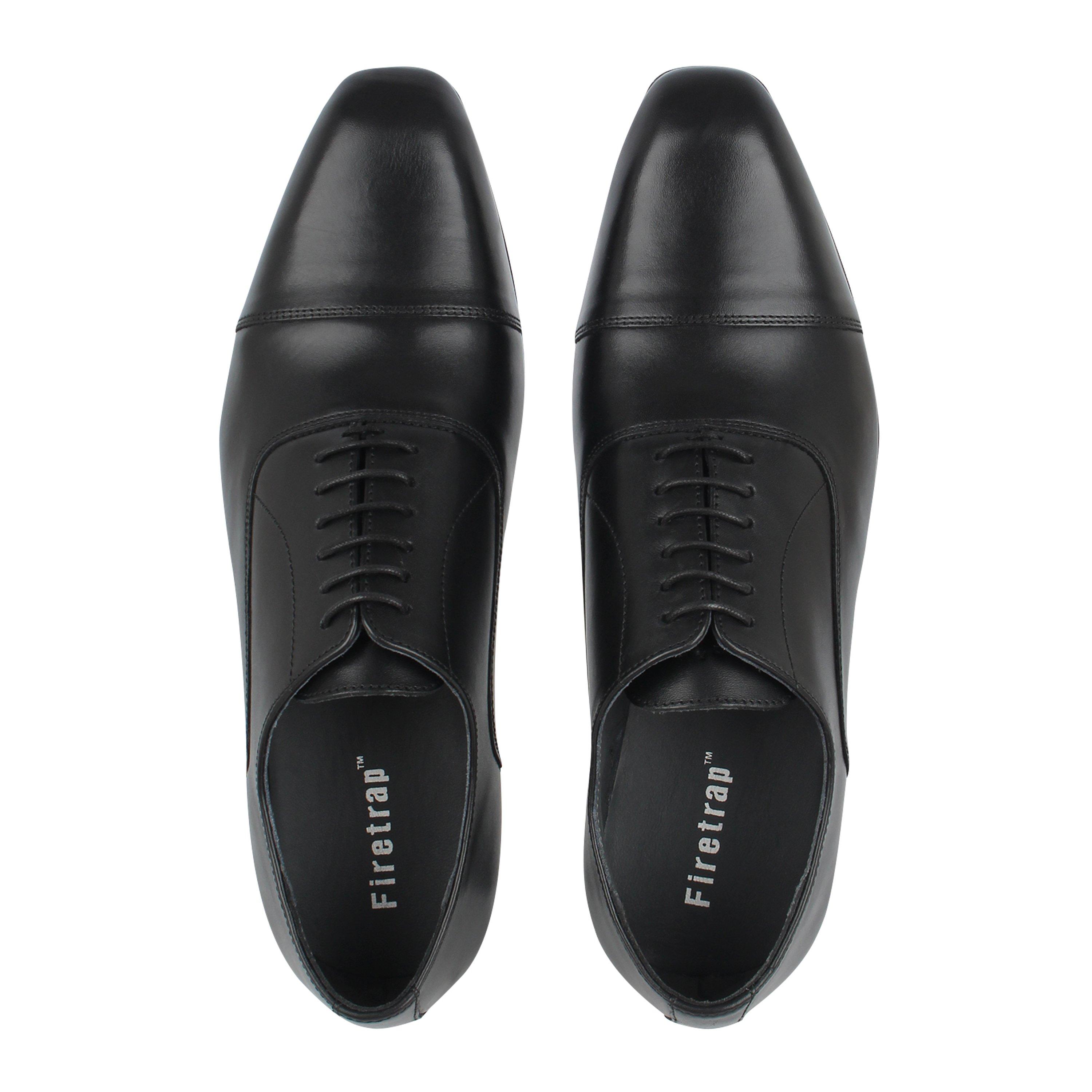 Schwarz - Firetrap - Leather Oxford Shoes - 5