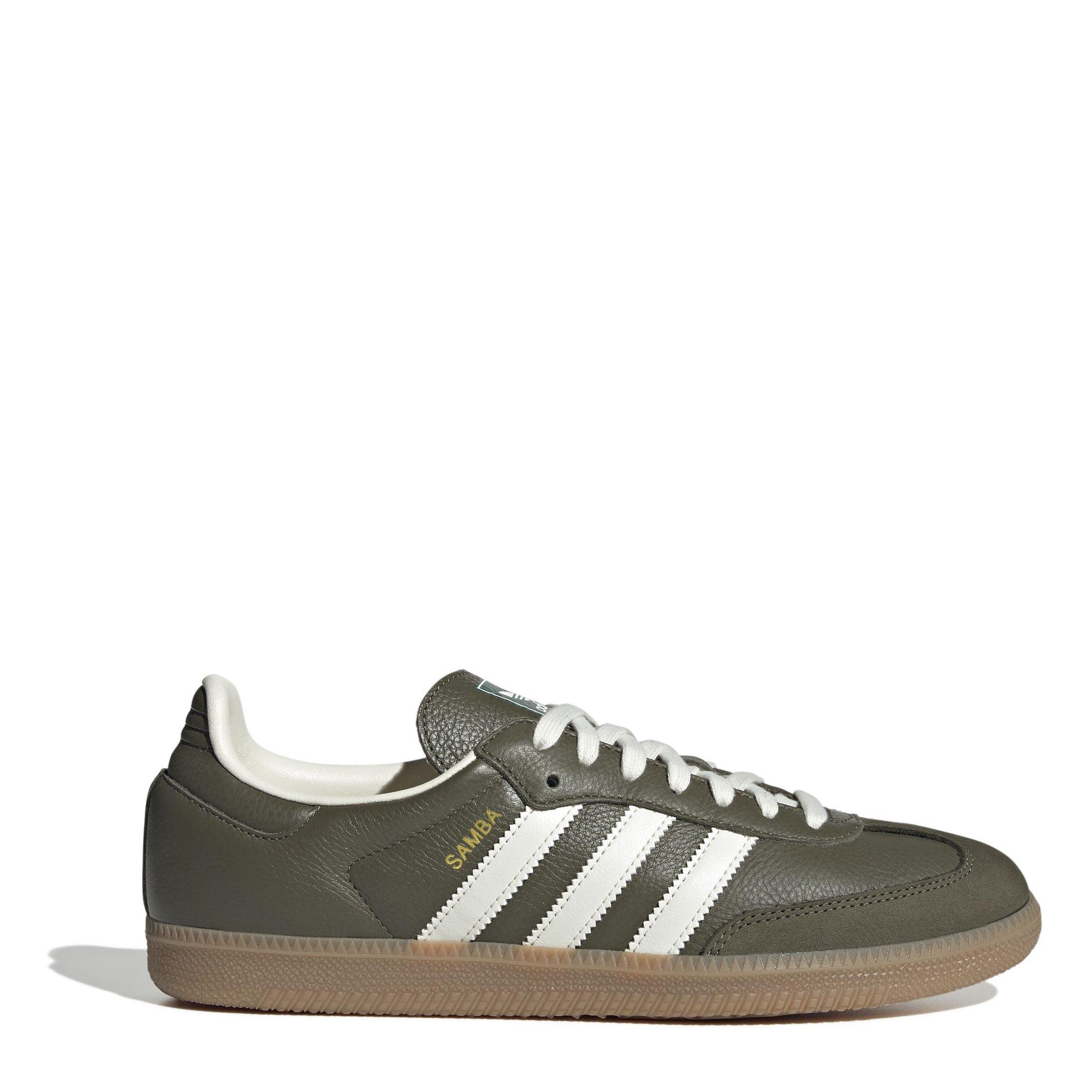 adidas Originals Samba Og Trainers - Dark Khaki - Size 8.5 (42.7)