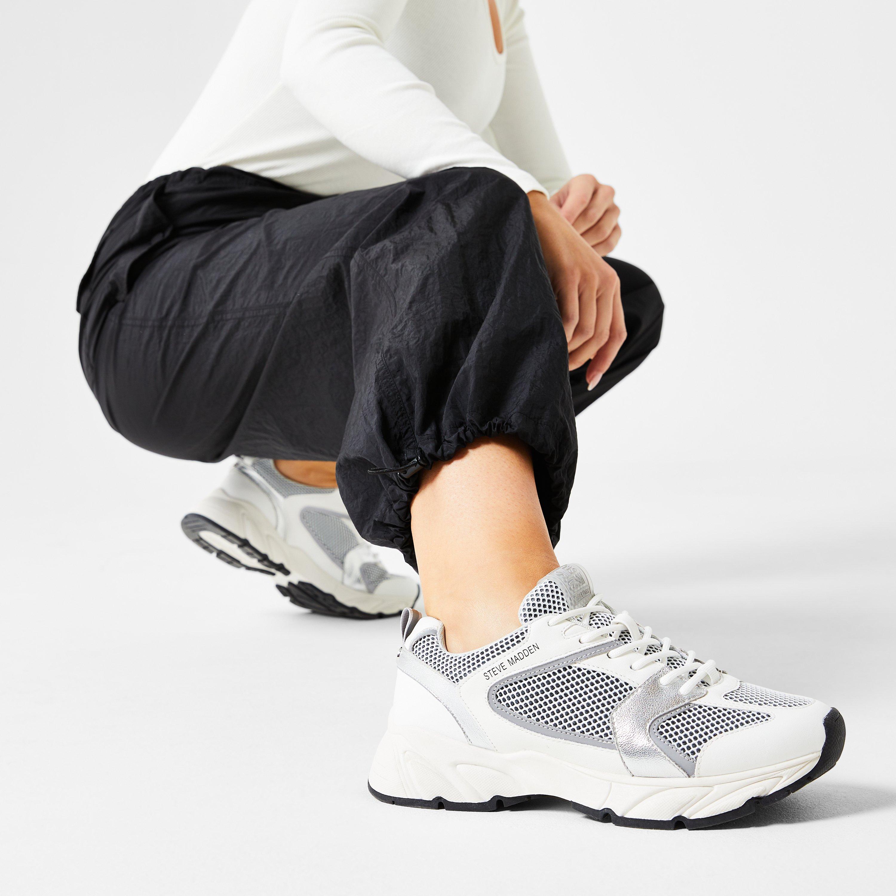 White/Sil - Steve Madden - Standout Trainers - 2