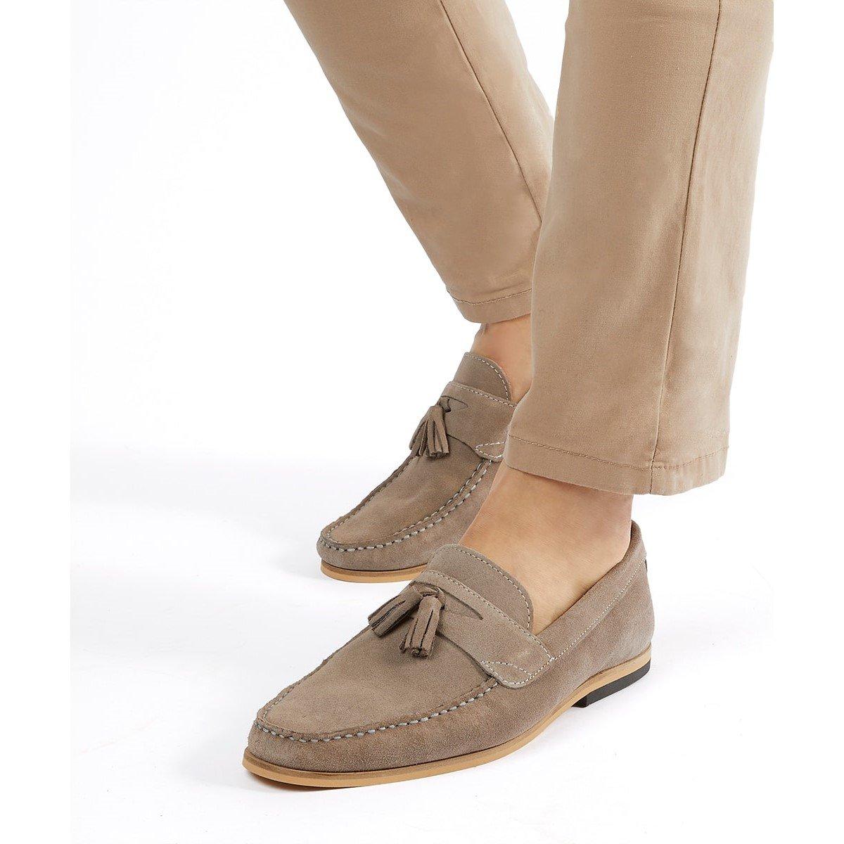 Grey Suede - Dune London - Bart Loafers - 5
