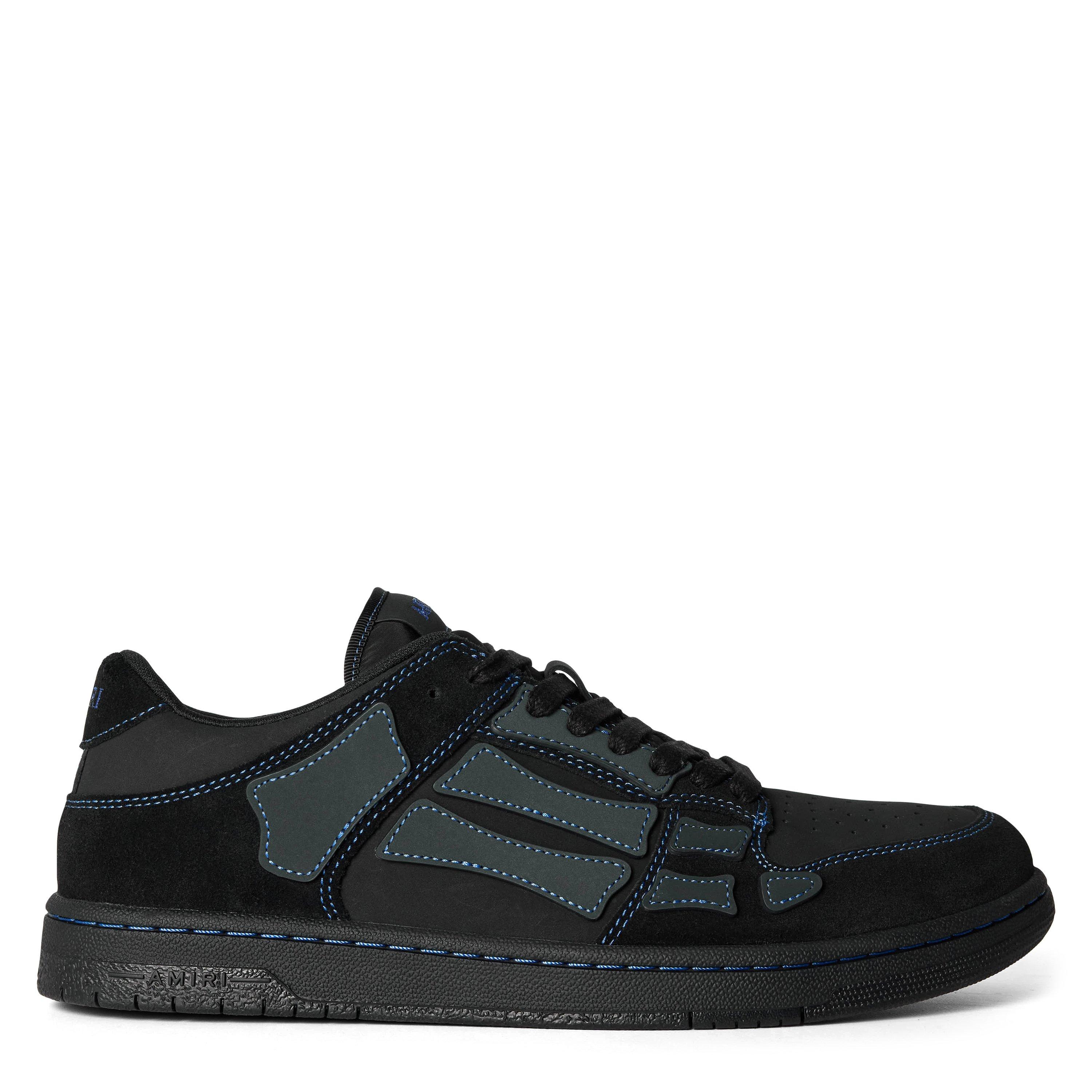 Amiri Skeleton Top Low Trainers - Black/Blue - Size 8 (42)