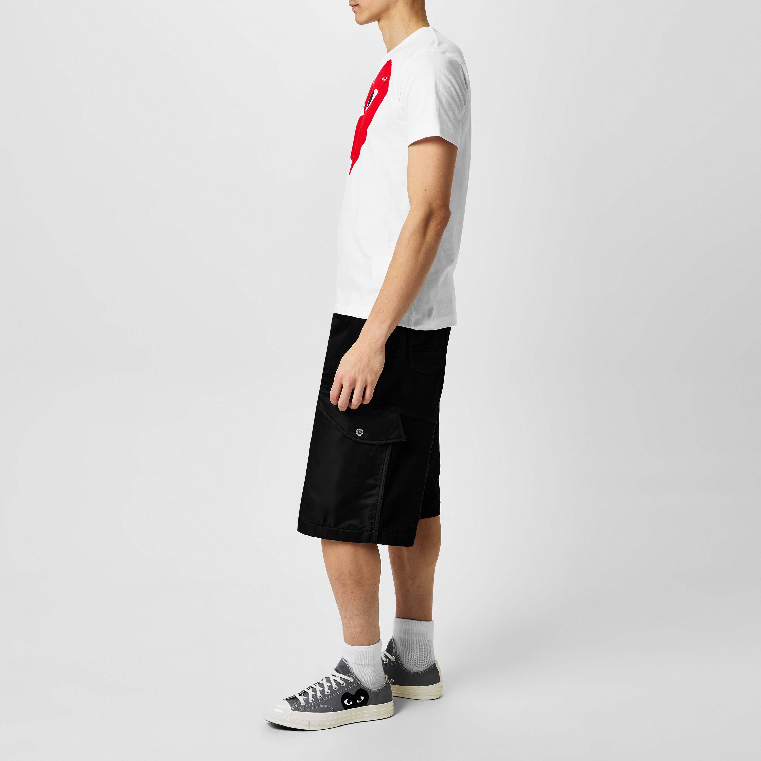 Grey - Comme des Garcons PLAY - Men's Chuck Logo Low-Top Trainers - 7