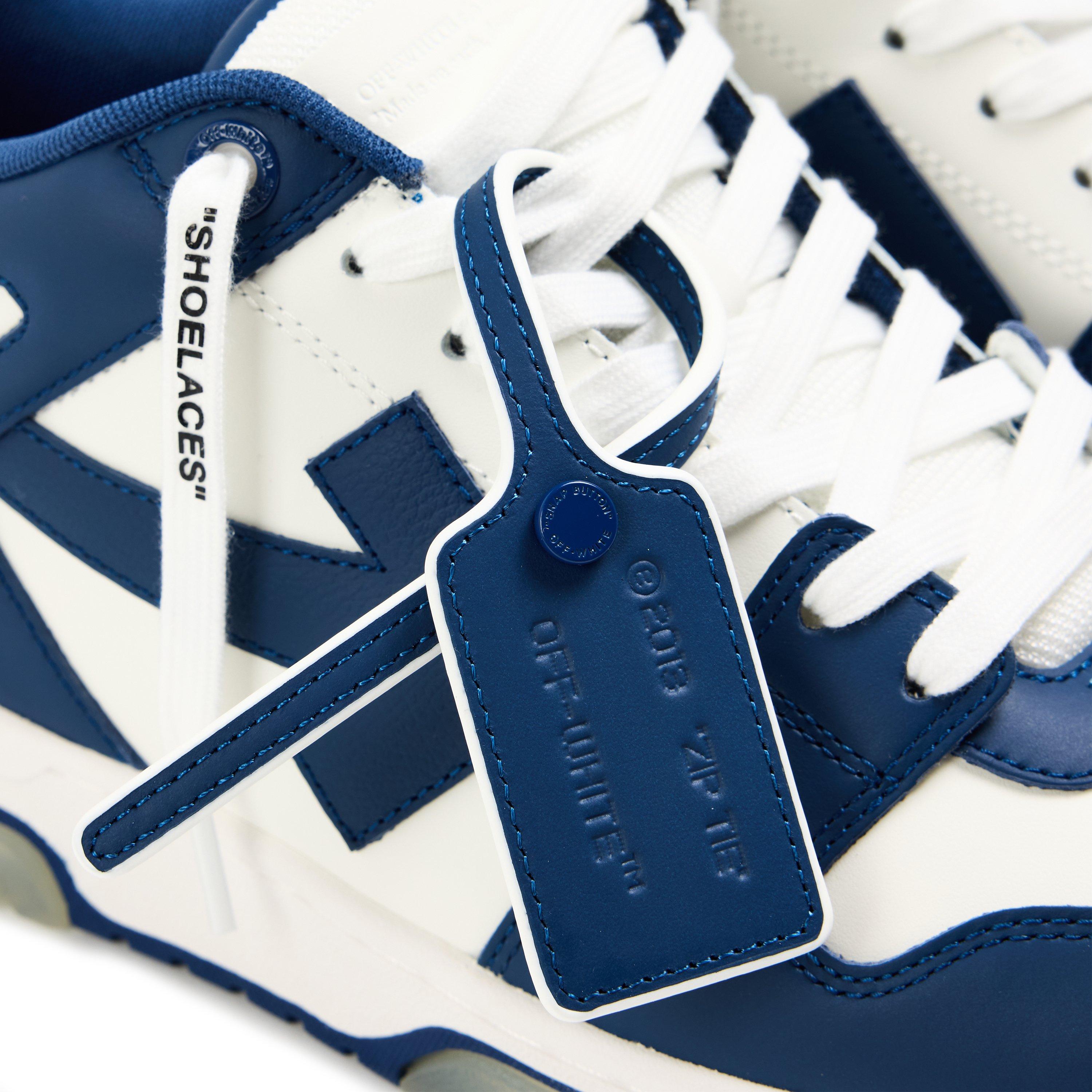Royal Blue - Off White - Men's Out Of Office Classic Trainers, Trademark Branding - 3