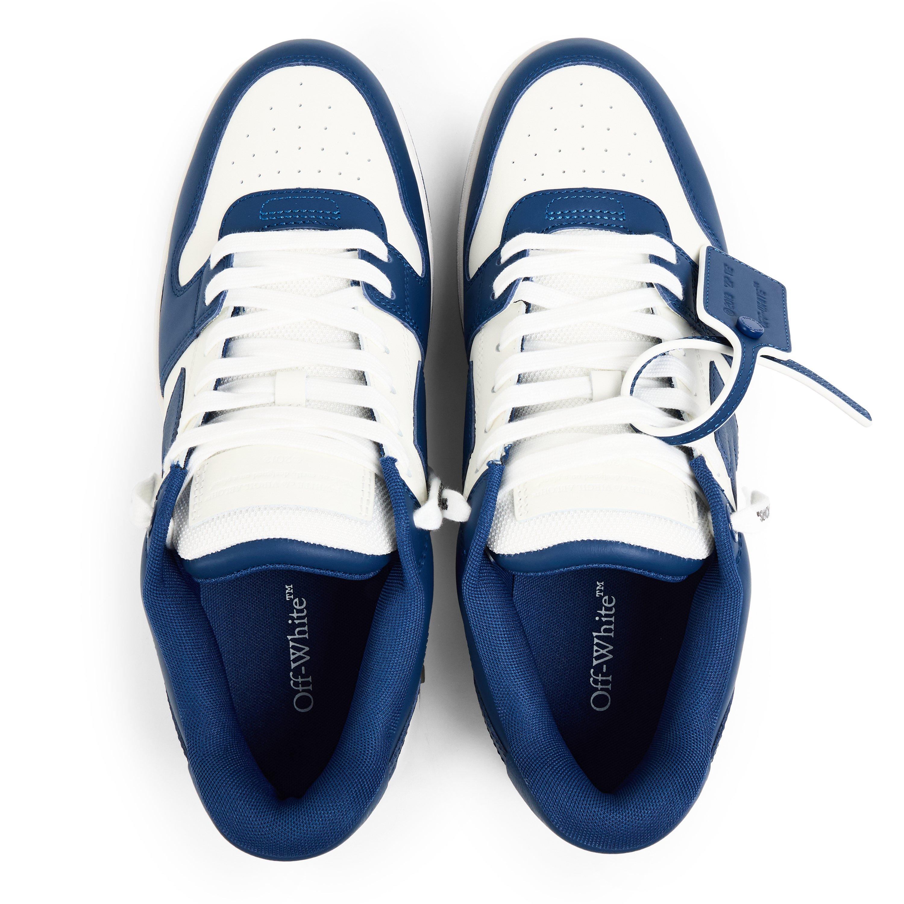 Royal Blue - Off White - Men's Out Of Office Classic Trainers, Trademark Branding - 4