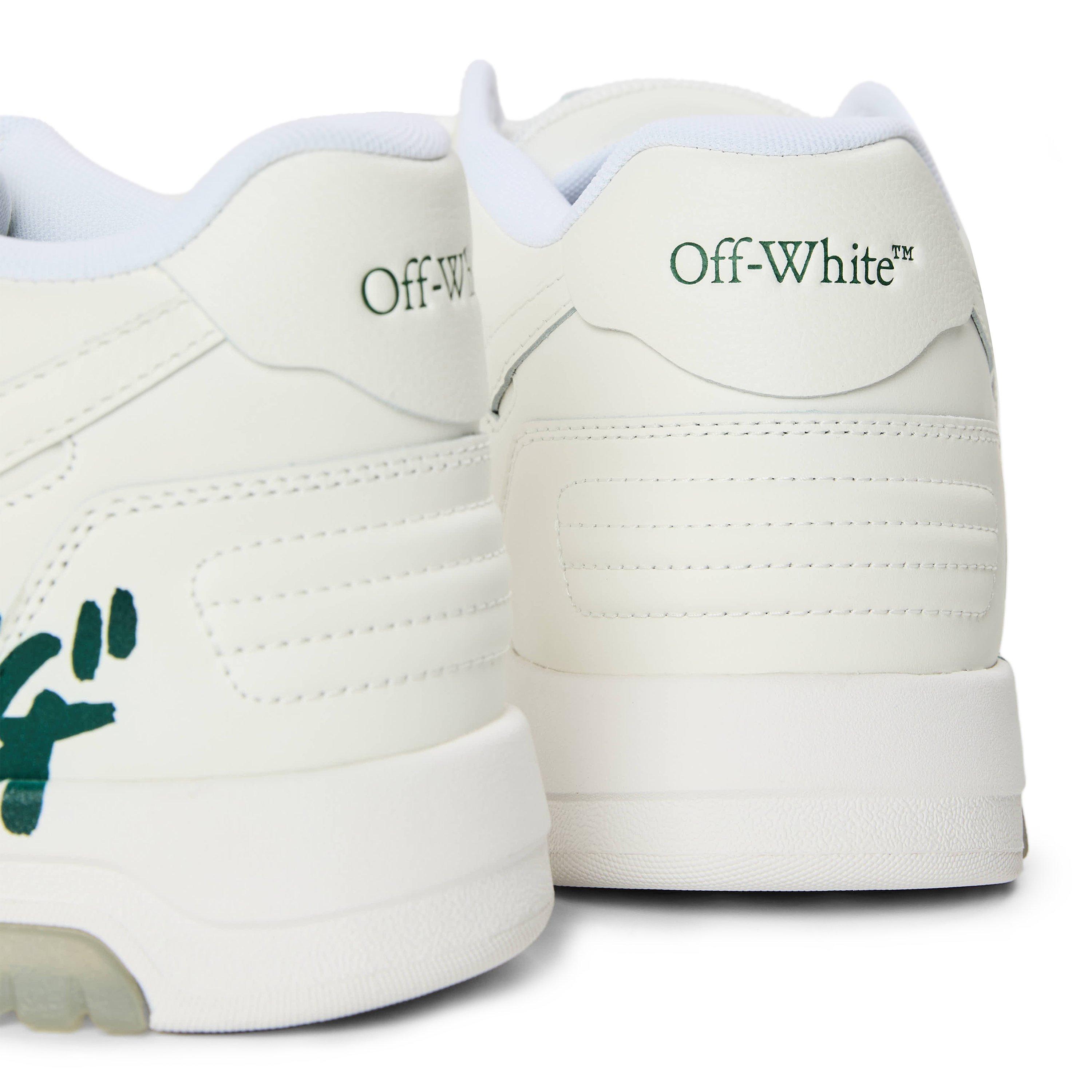 Branco/Verde - Off White - Men's Out Of Office Classic Trainers, Trademark Branding - 3
