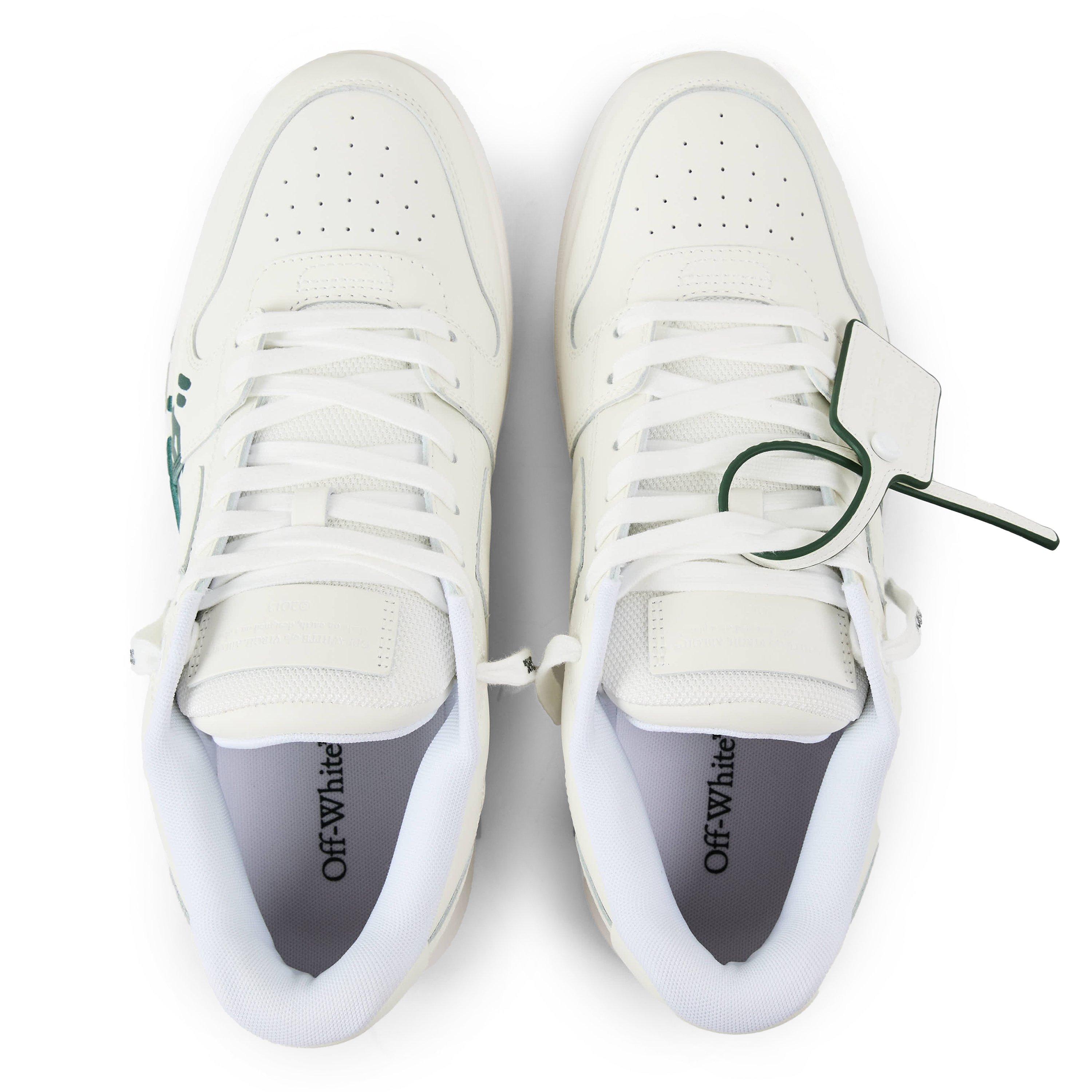 Branco/Verde - Off White - Men's Out Of Office Classic Trainers, Trademark Branding - 4