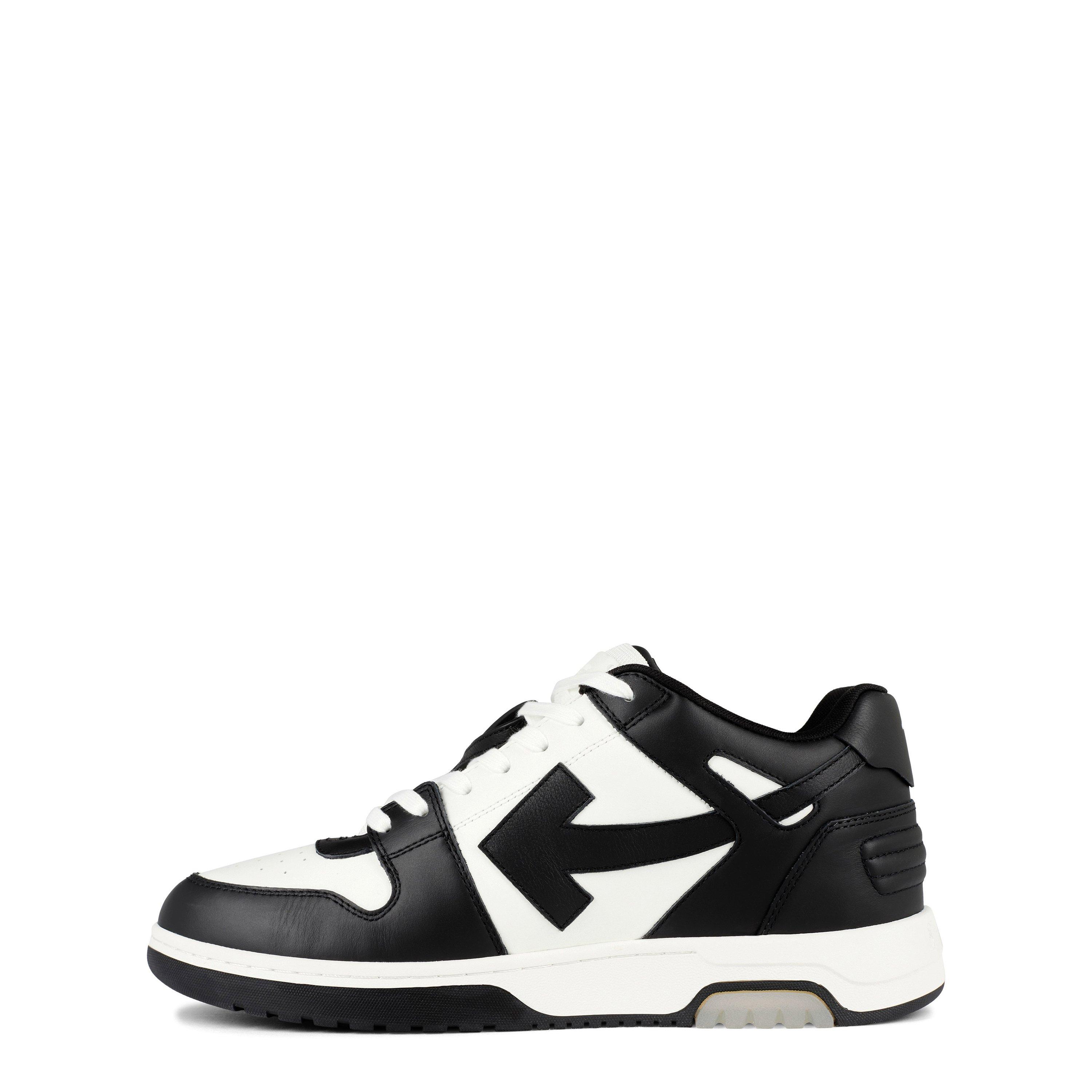 Black/White - Off White - Men's Out Of Office Leather Low-Top Trainers - 3