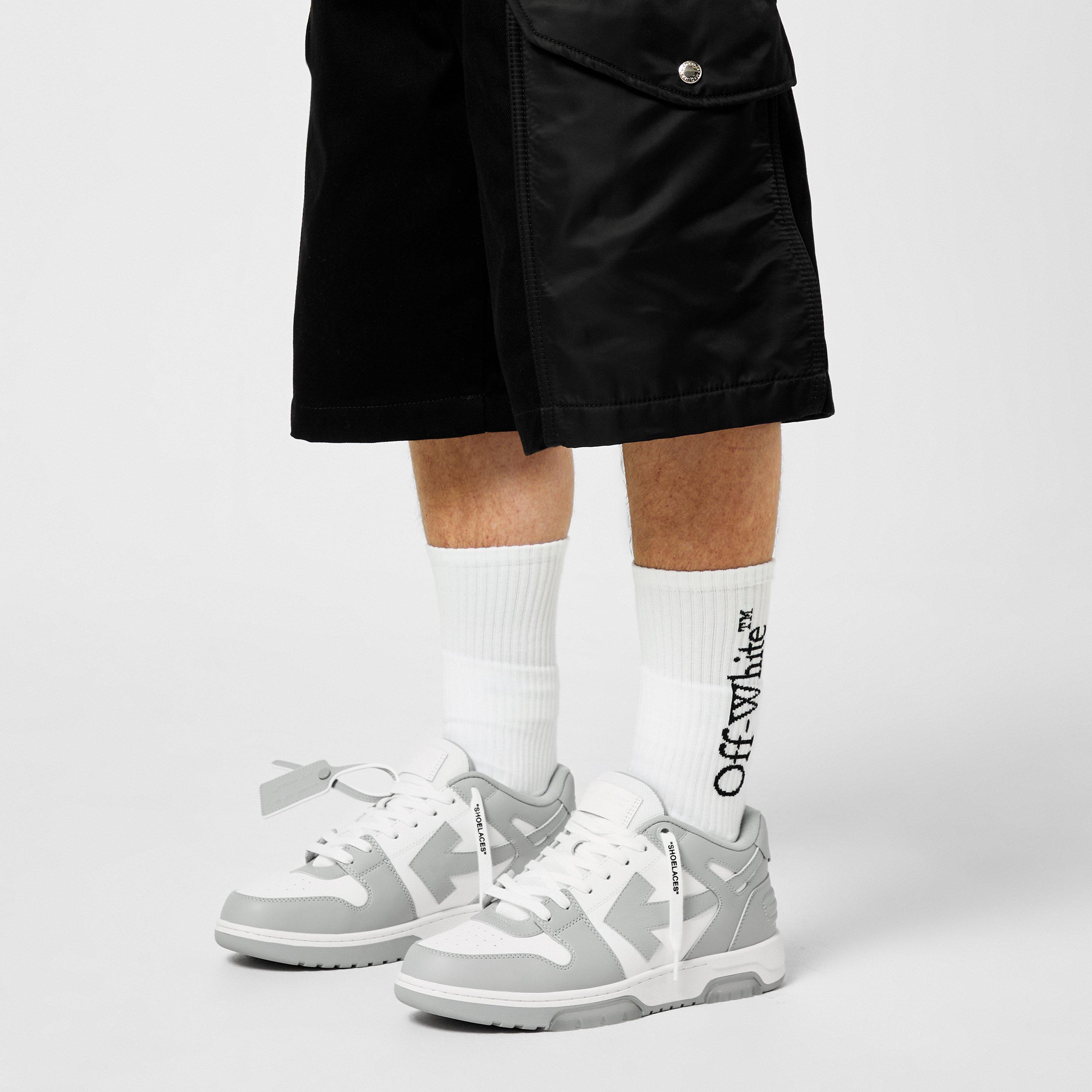 Grey/White - Off White - Men's Out Of Office Classic Trainers, Trademark Branding - 2