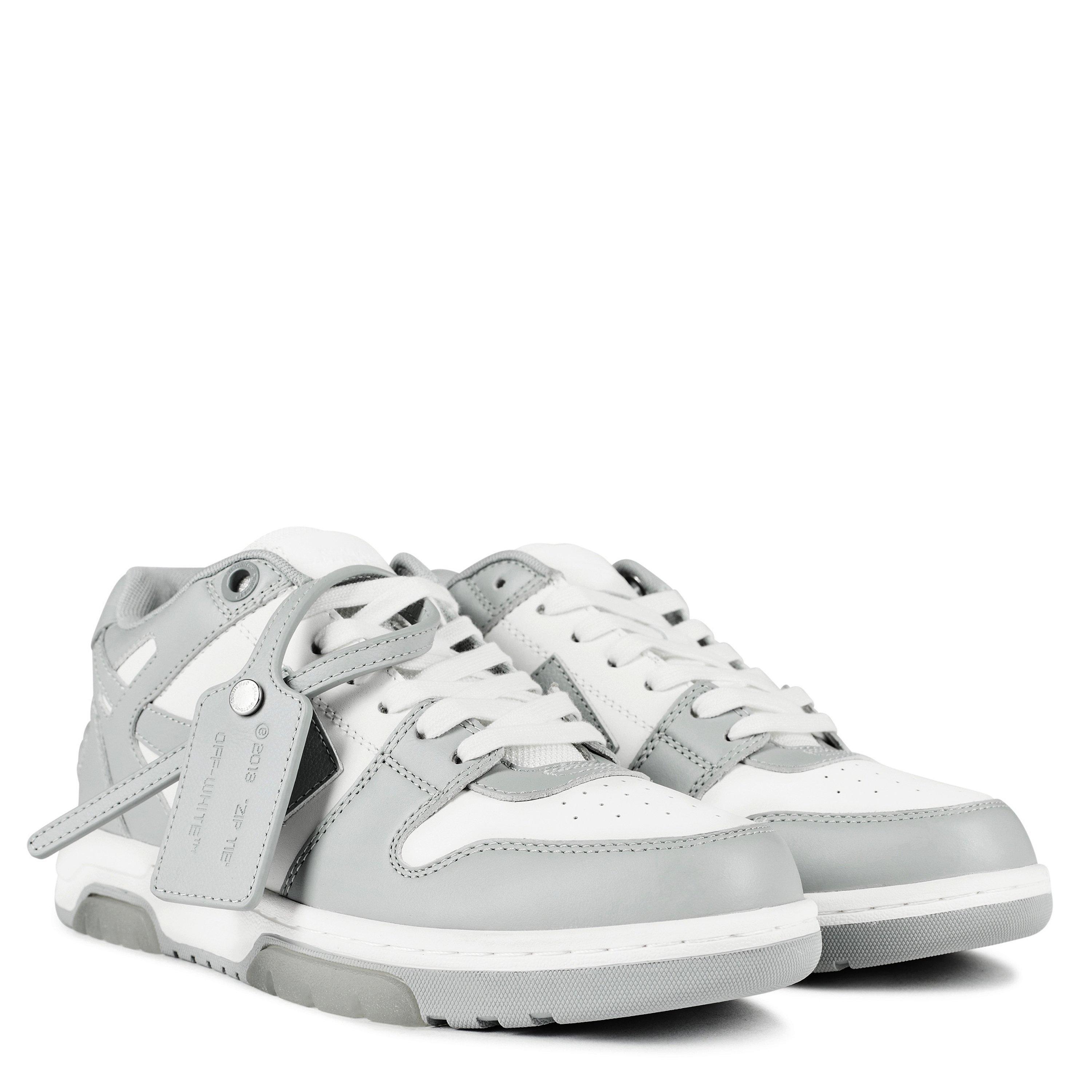 Grey/White - Off White - Men's Out Of Office Classic Trainers, Trademark Branding - 4
