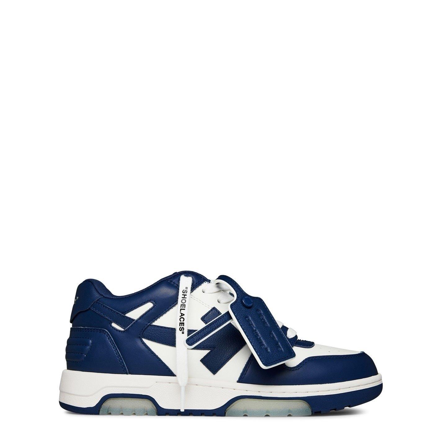 Off Men's Out Of Office Classic Trainers, Trademark Branding - Navy/White - 7 (41)