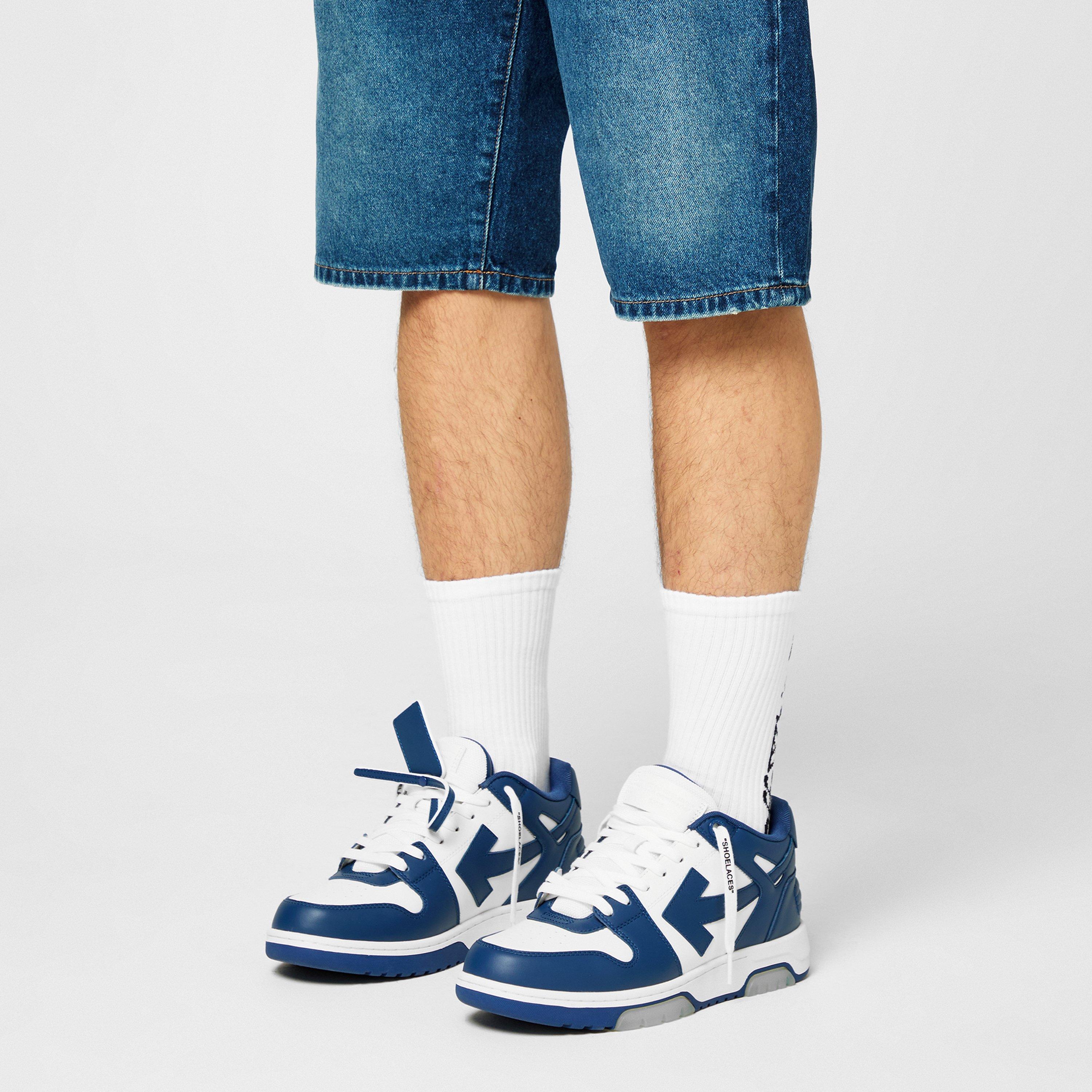 Navy/White - Off White - Men's Out Of Office Classic Trainers, Trademark Branding - 2