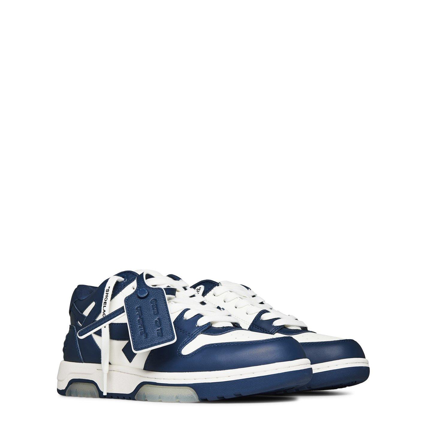 Navy/White - Off White - Men's Out Of Office Classic Trainers, Trademark Branding - 4