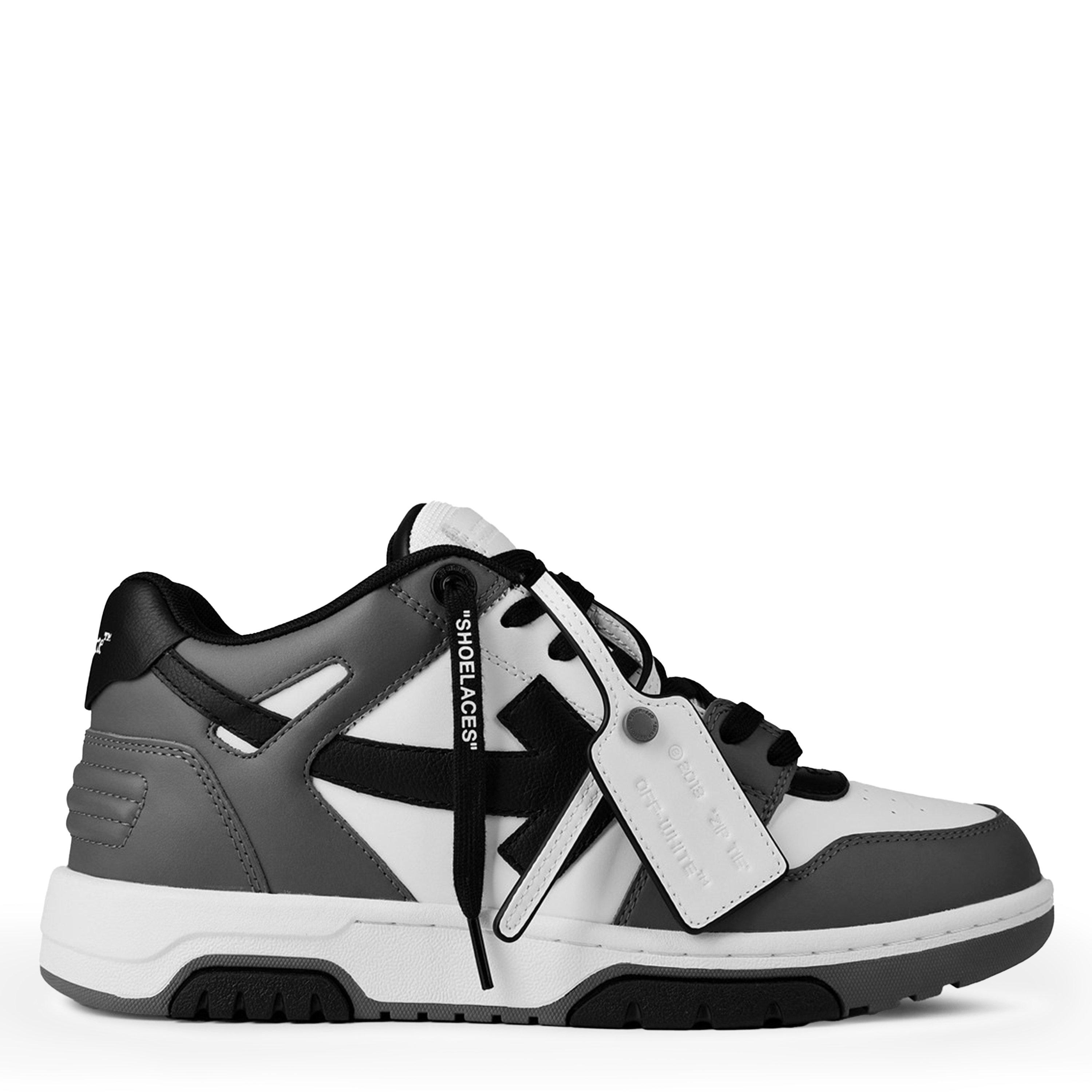 Off White Men's Out Of Office Classic Trainers, Trademark Branding - Grey/Wht/Blk - Size 10 (45)