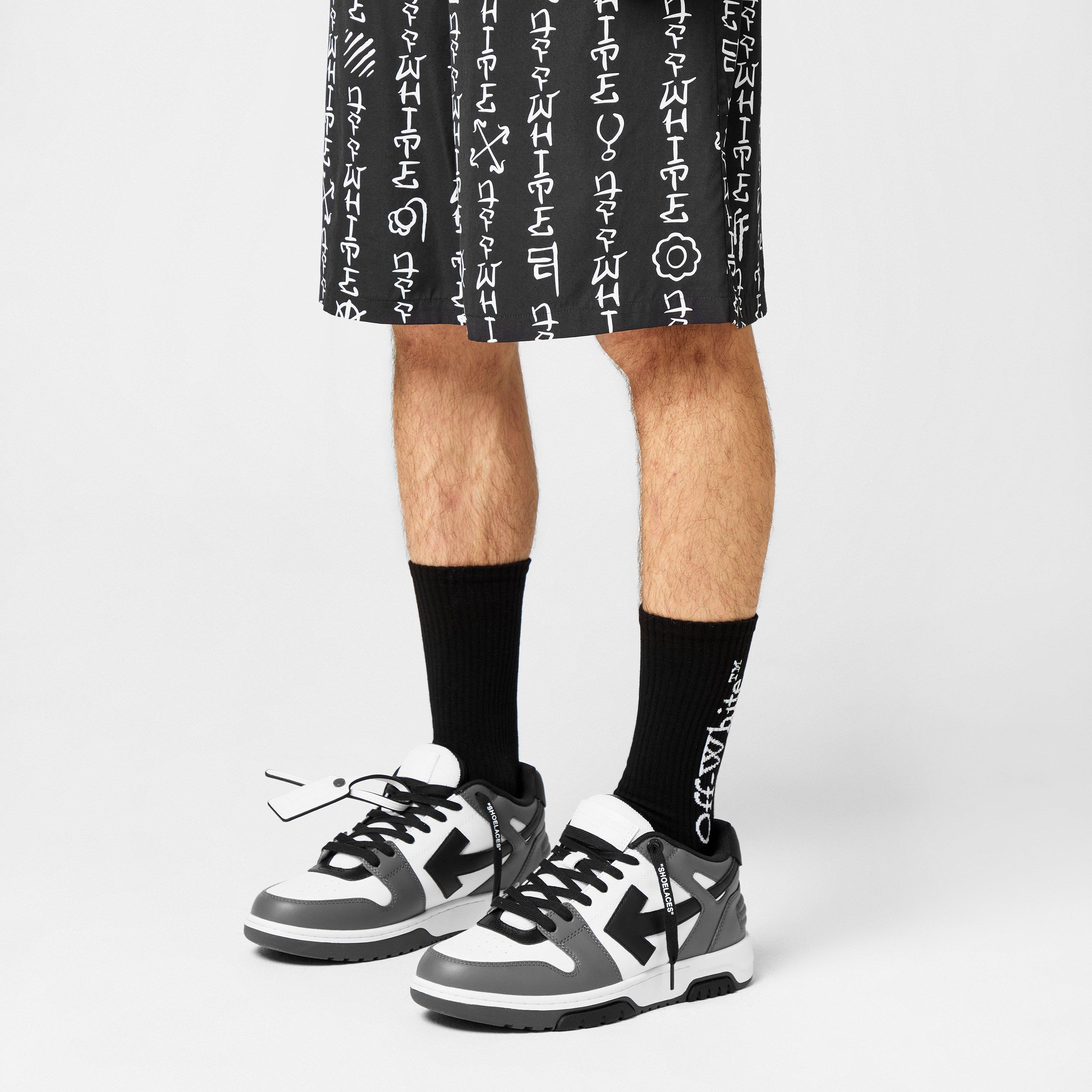 Grey/Wht/Blk - Off White - Men's Out Of Office Classic Trainers, Trademark Branding - 3