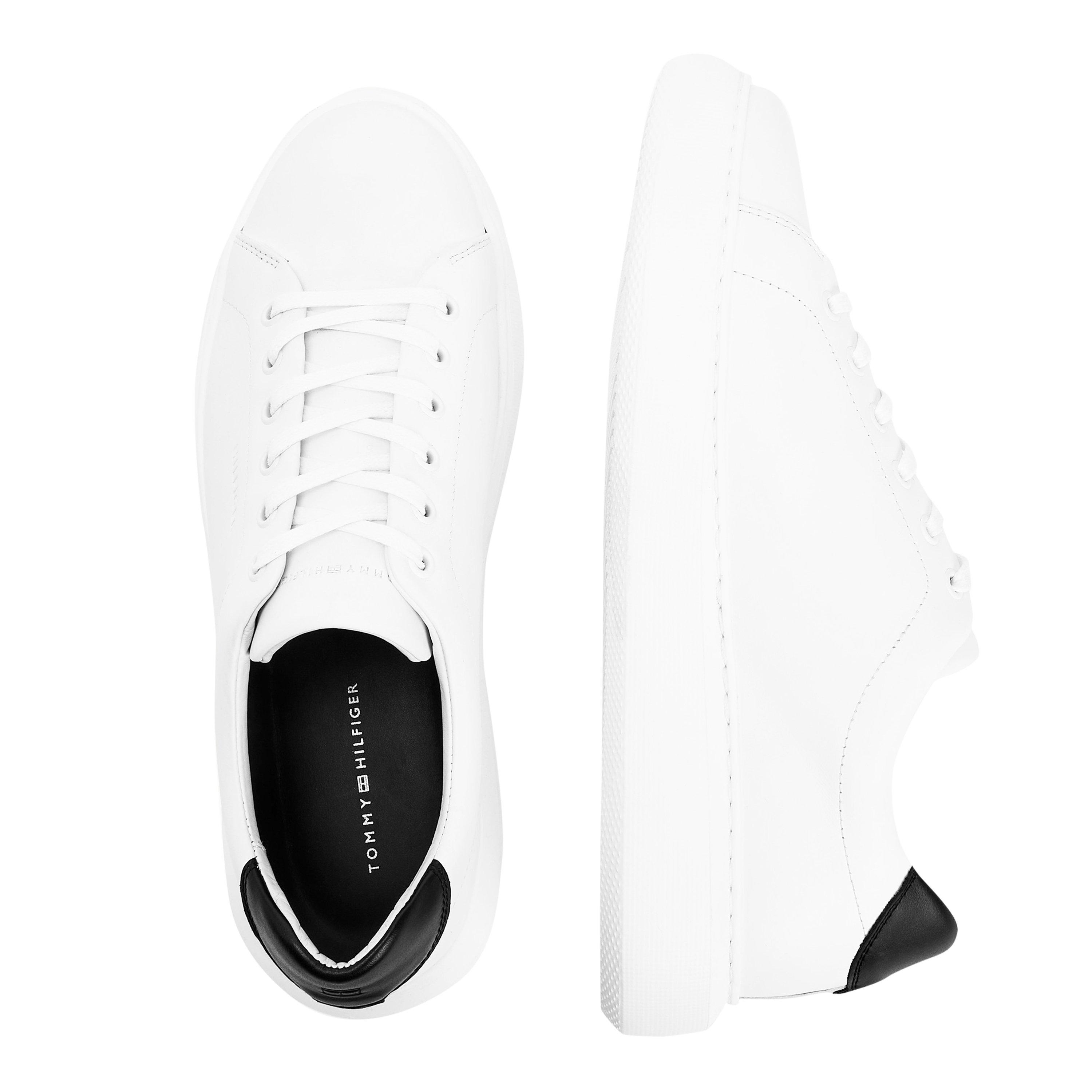 Weiß/Schwarz - Tommy Hilfiger - Tommy Hilfiger Peak Lift Low Trainers - 5