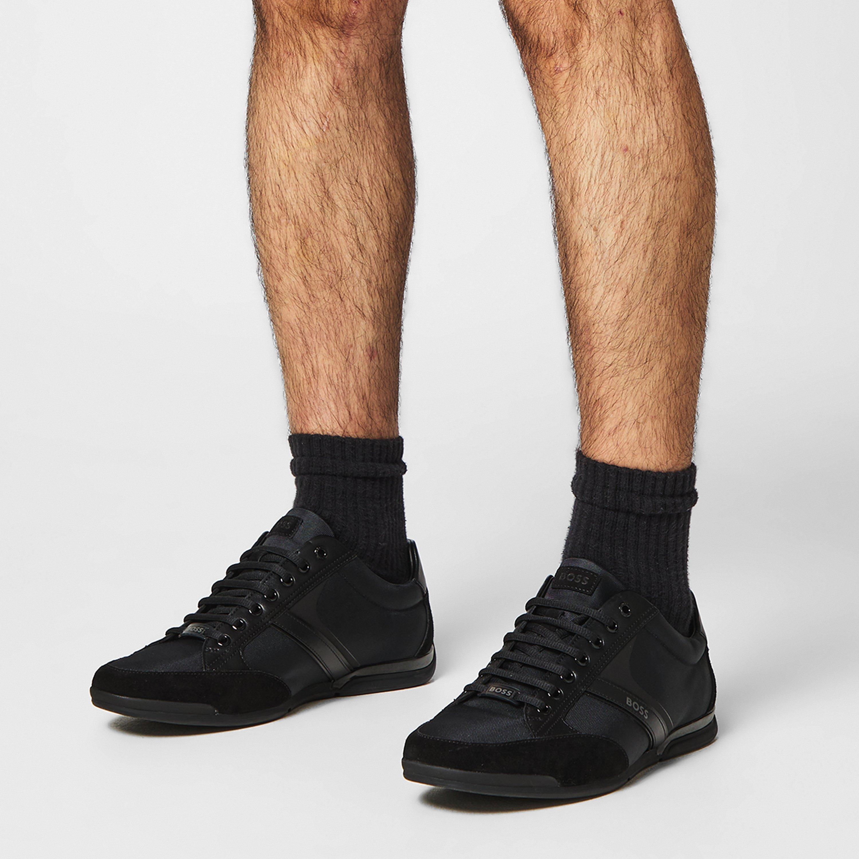 Black 001 - Boss - Men's Saturn Low Top Trainers, Optimal Breathability - 2