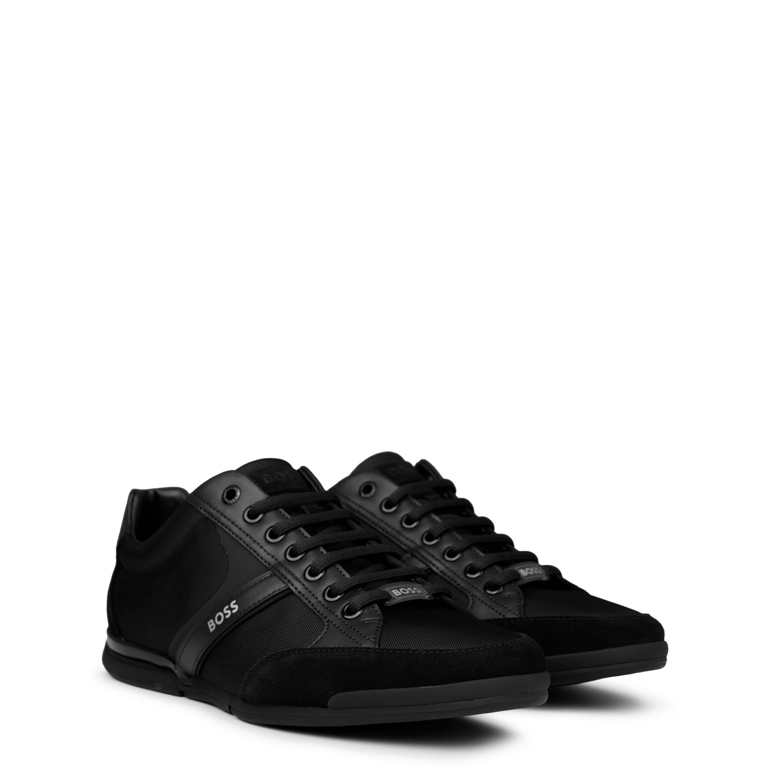 Black 001 - Boss - Men's Saturn Low Top Trainers, Optimal Breathability - 4