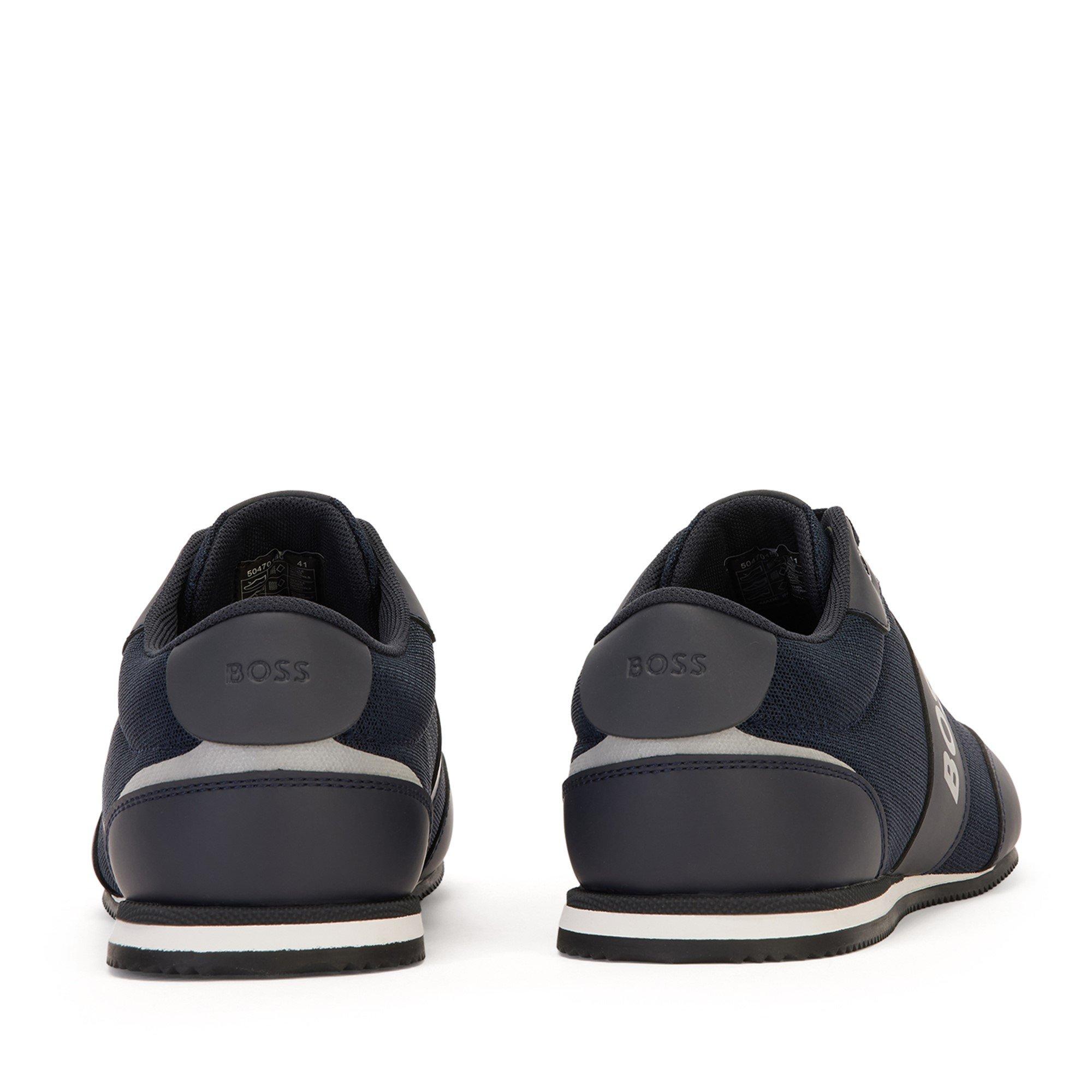 Donkerblauw 401 - Boss - Men's Rusham Low Profile Collar Trainers - 4
