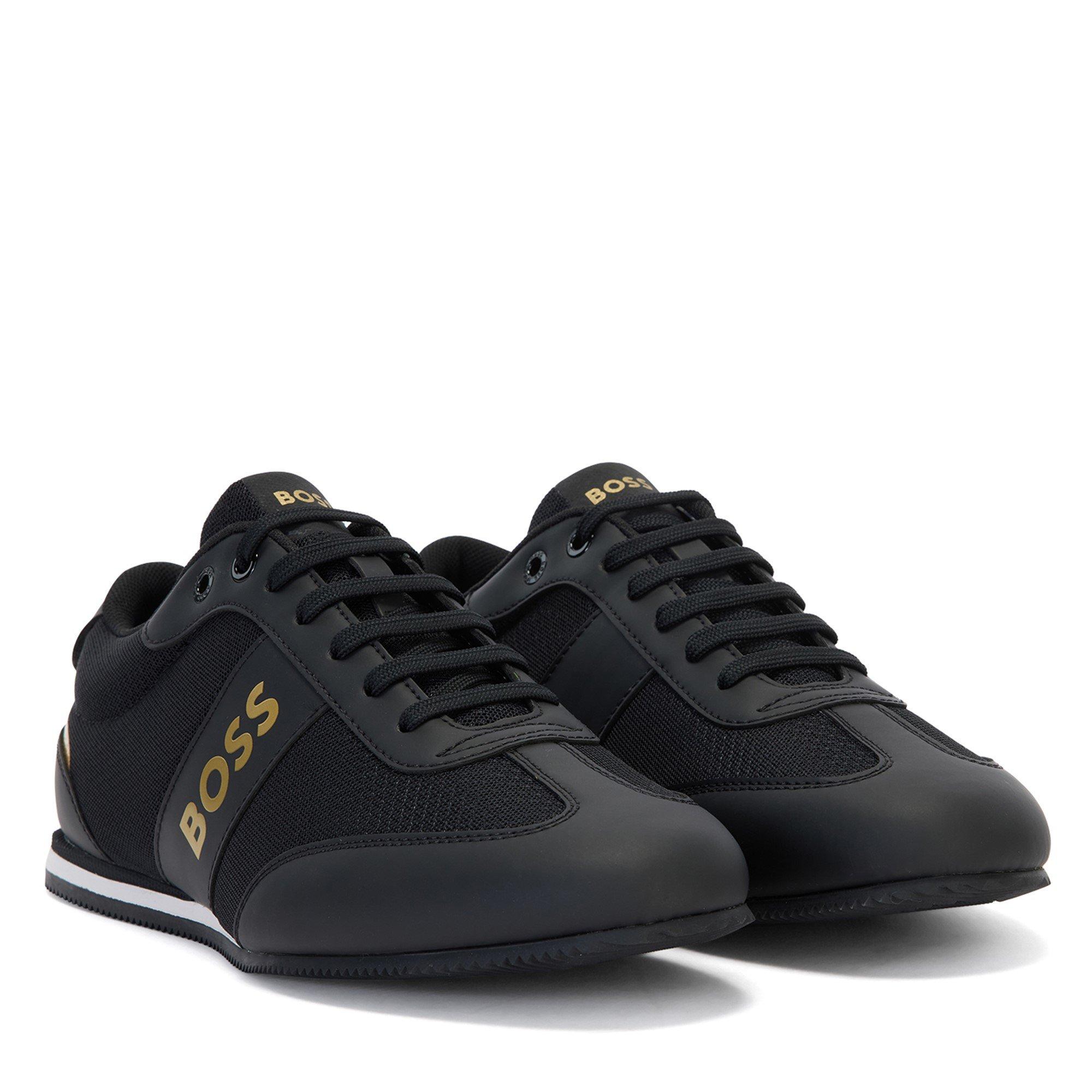Black Gold 007 - Boss - Men's Rusham Low Profile Collar Trainers - 3
