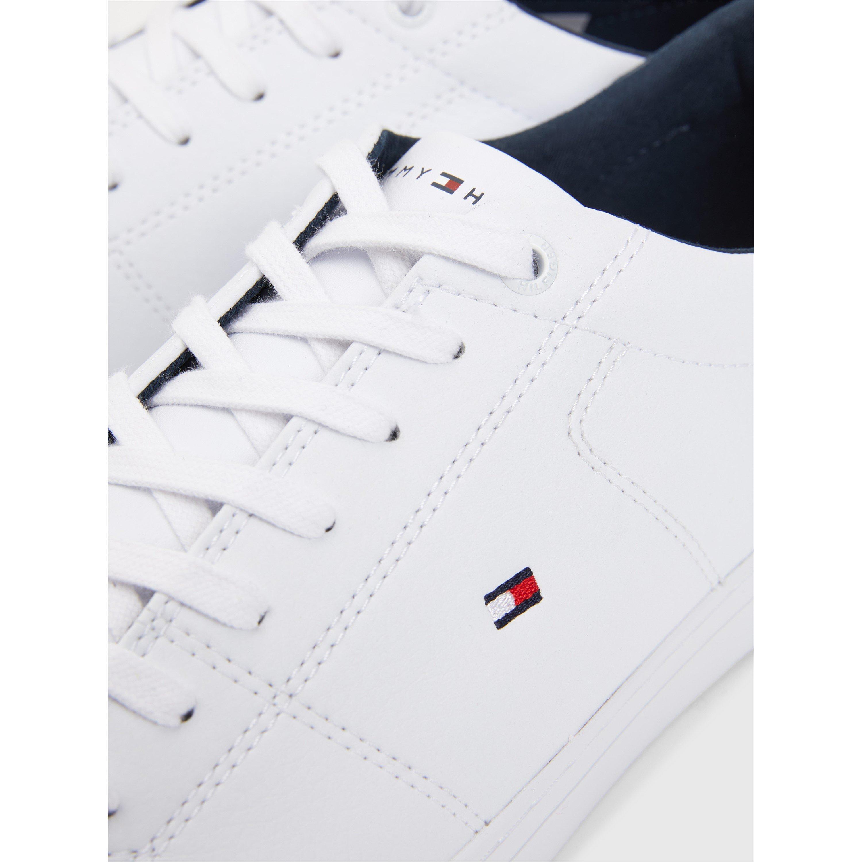 White YBR - Tommy Hilfiger - Essential Tie Detail Trainers - 3