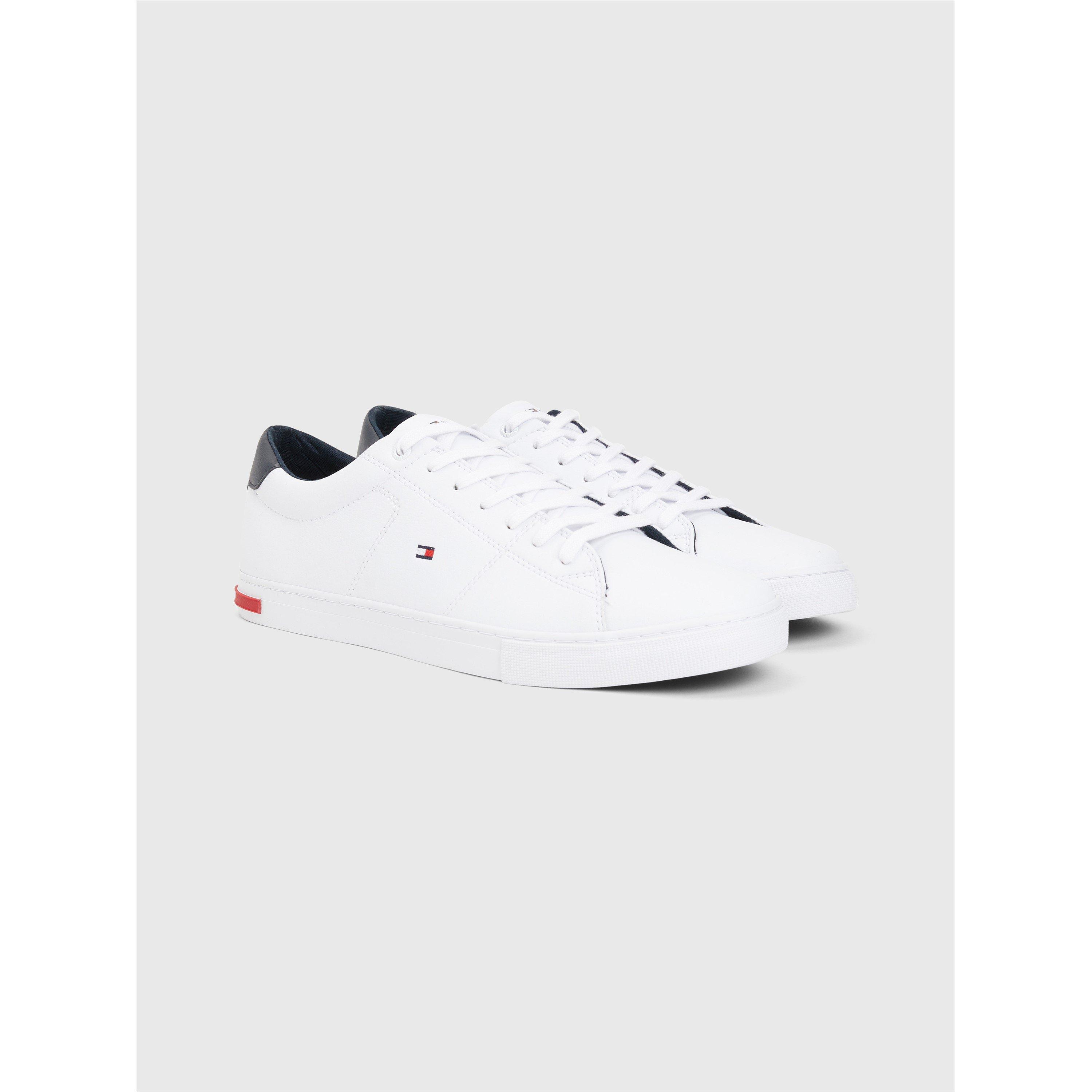 White YBR - Tommy Hilfiger - Essential Tie Detail Trainers - 4