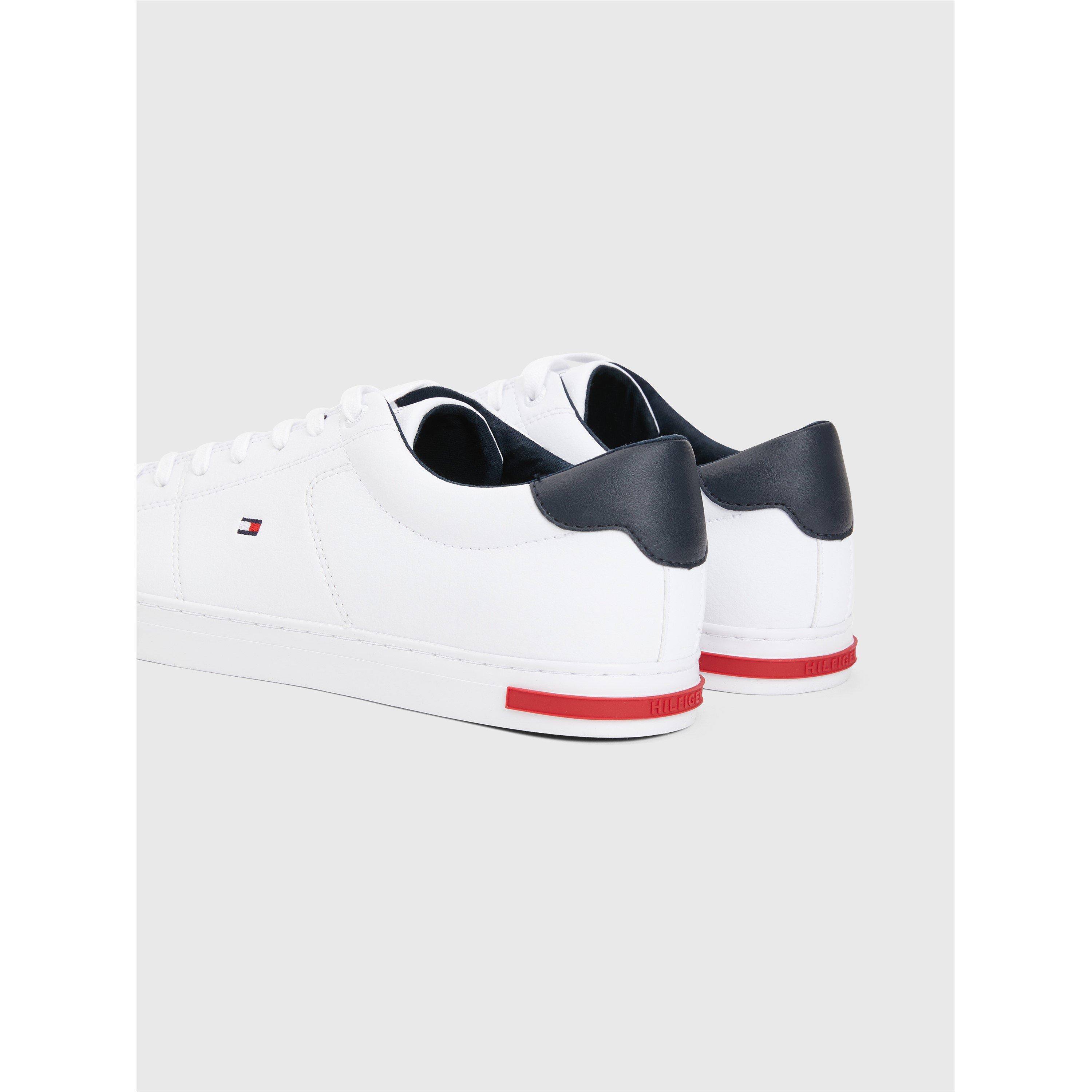 White YBR - Tommy Hilfiger - Essential Tie Detail Trainers - 5