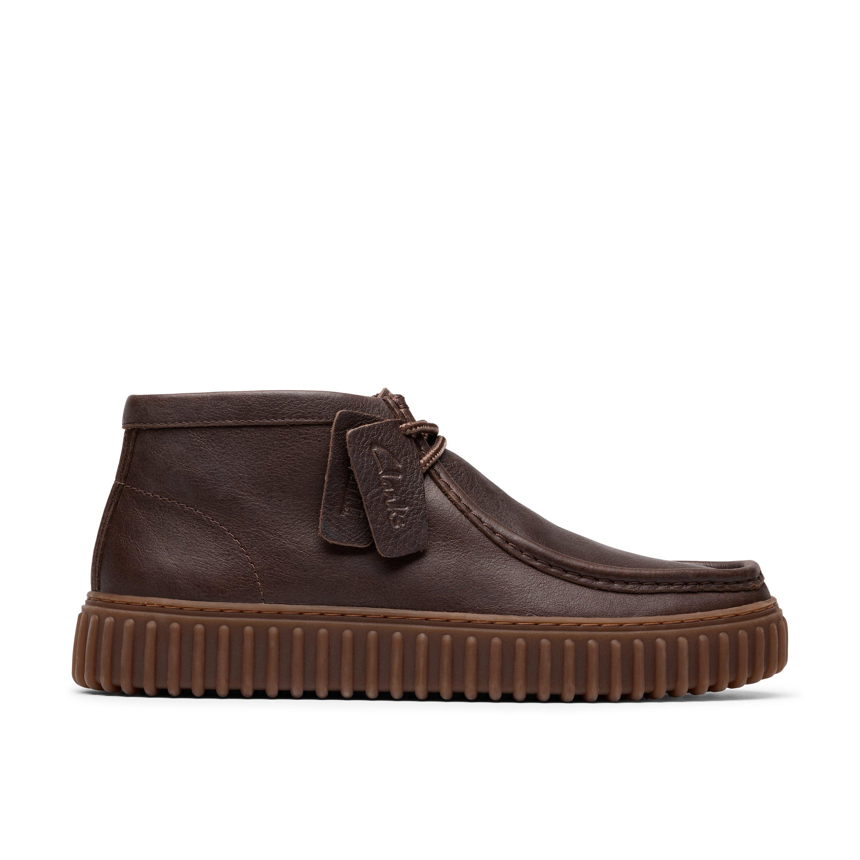 Dark Brown - Clarks - Men's Torhill Hi Chukka Boots - 1