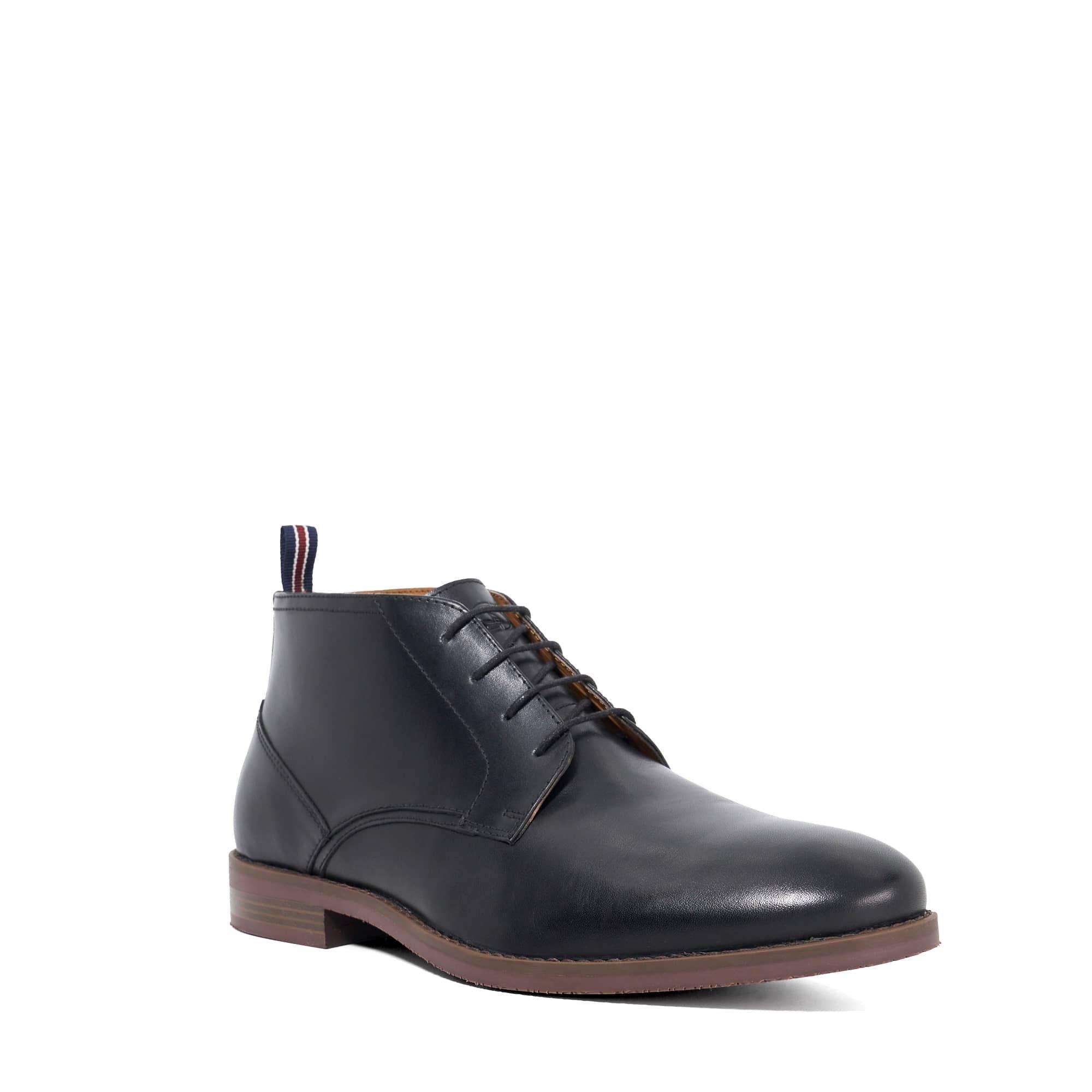 Black Lthr - Dune London - Men's Minato Chukka Boots - 2
