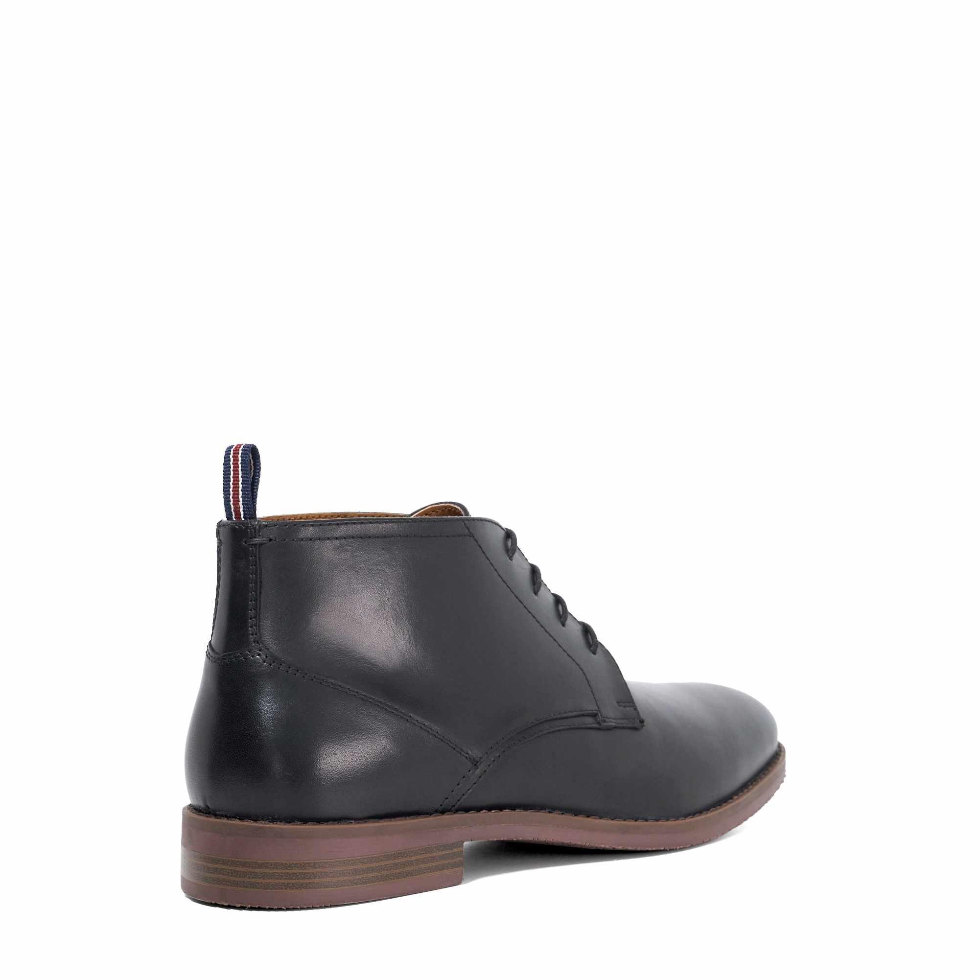 Black Lthr - Dune London - Men's Minato Chukka Boots - 3