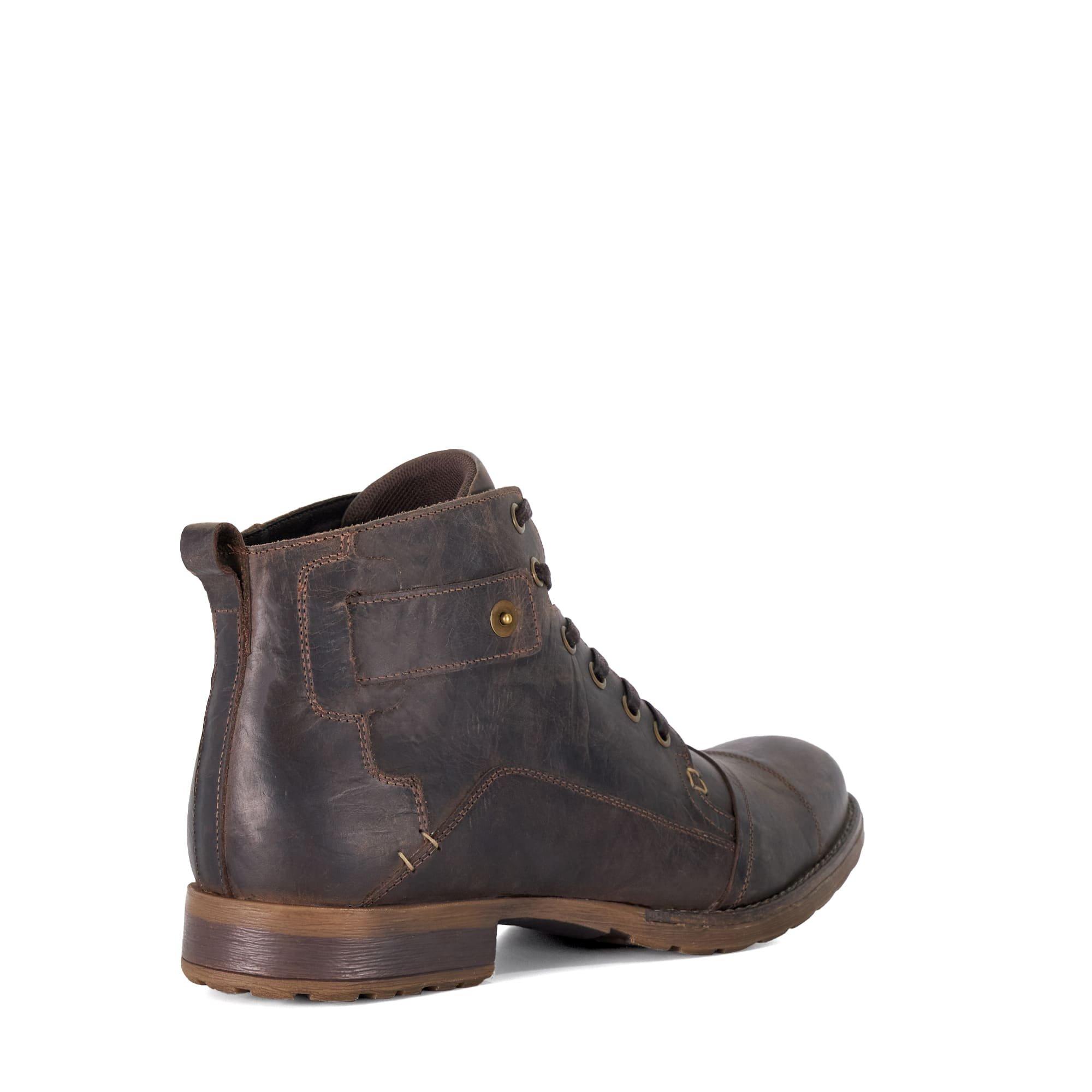 Marron foncé - Dune London - Men's Simon Seam Chukka Boots - 3