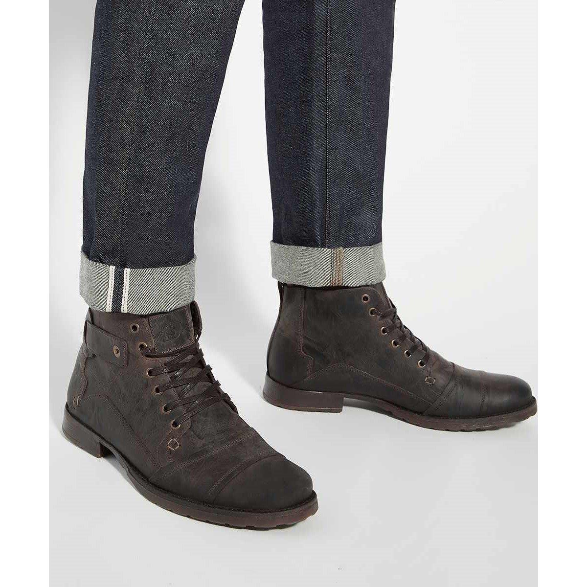 Marron foncé - Dune London - Men's Simon Seam Chukka Boots - 5