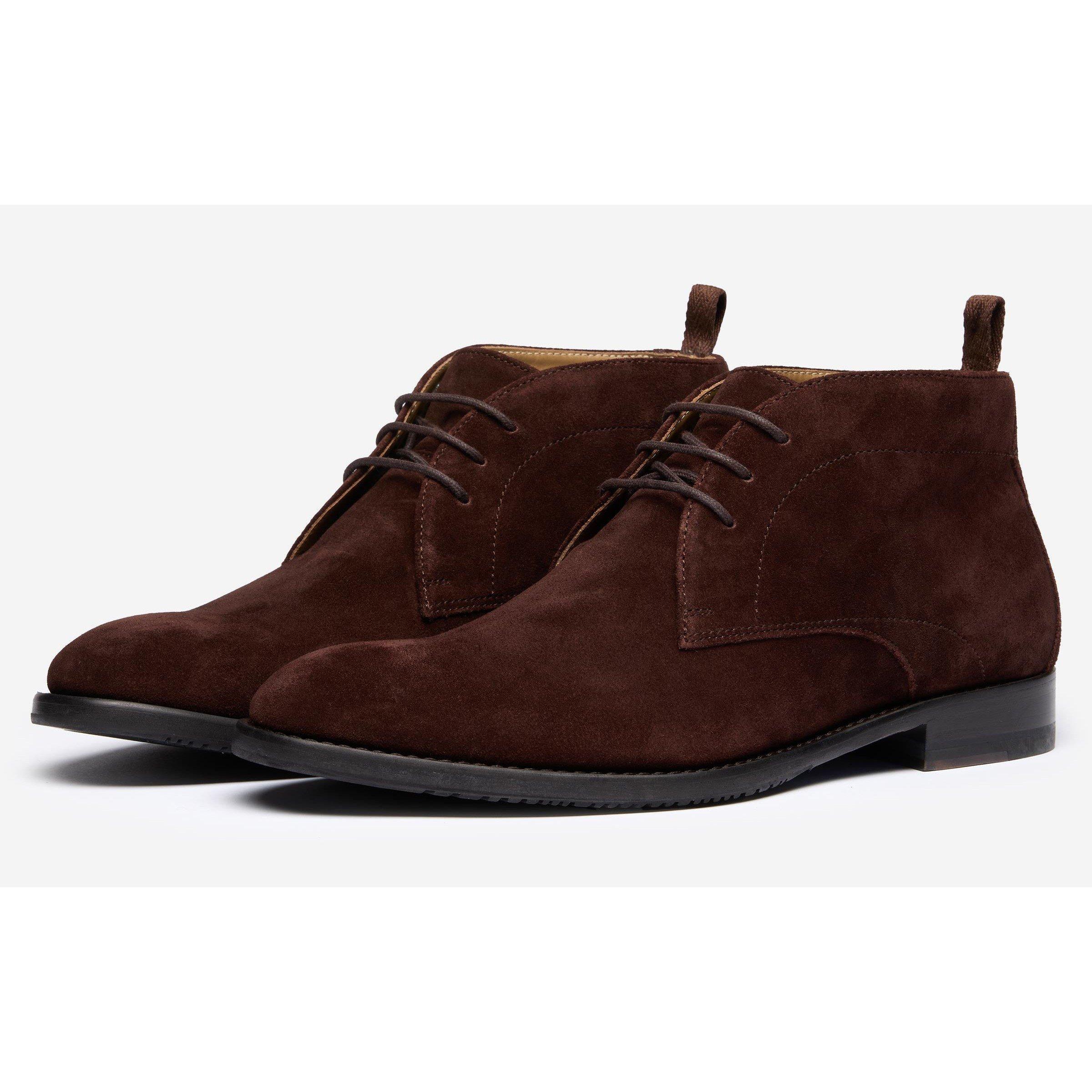 Chocolate - Oliver Sweeney - Men's Farleton Suede Chukka Boots - 1