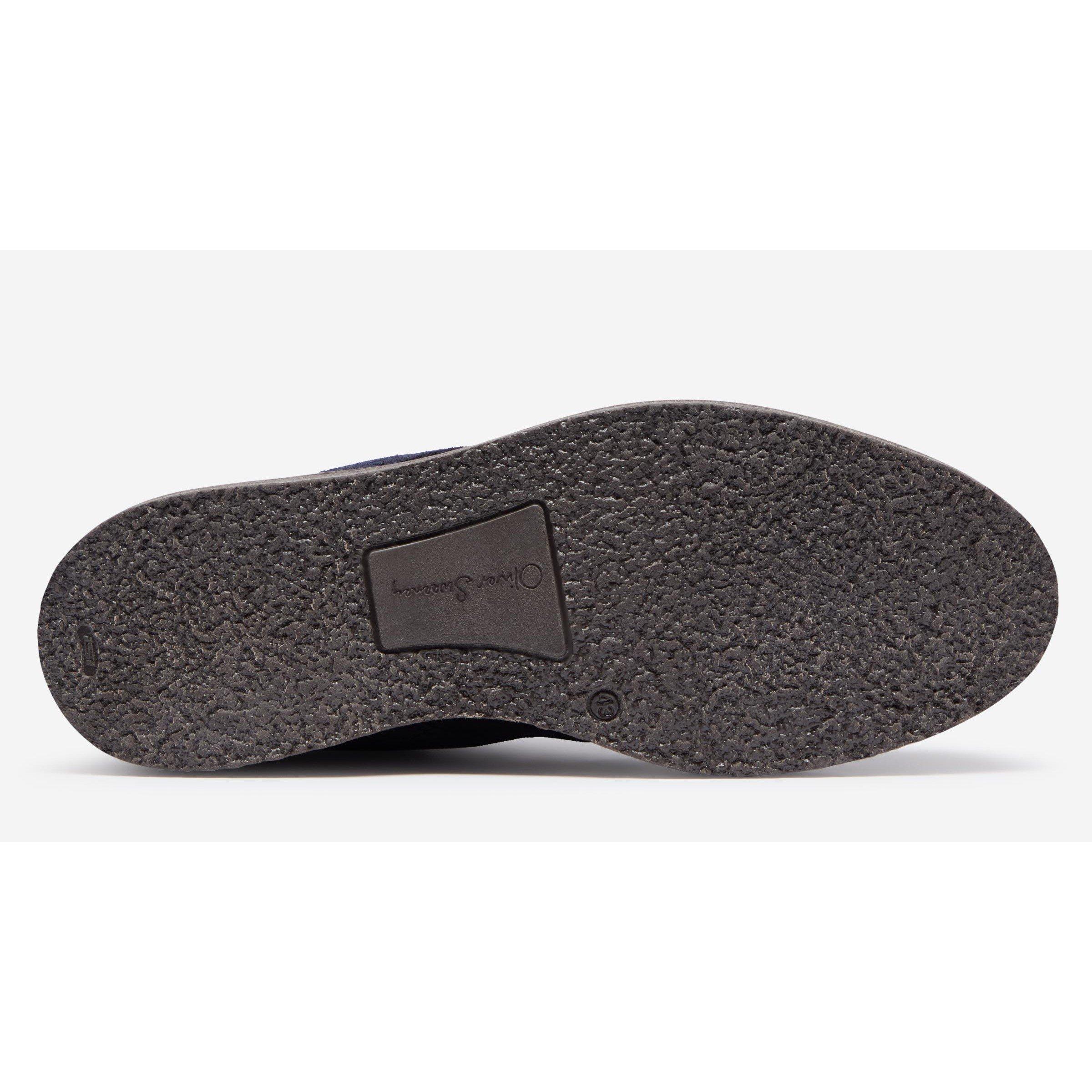 Navy - Oliver Sweeney - Men's Xiona Suede Chukka Boots - 3
