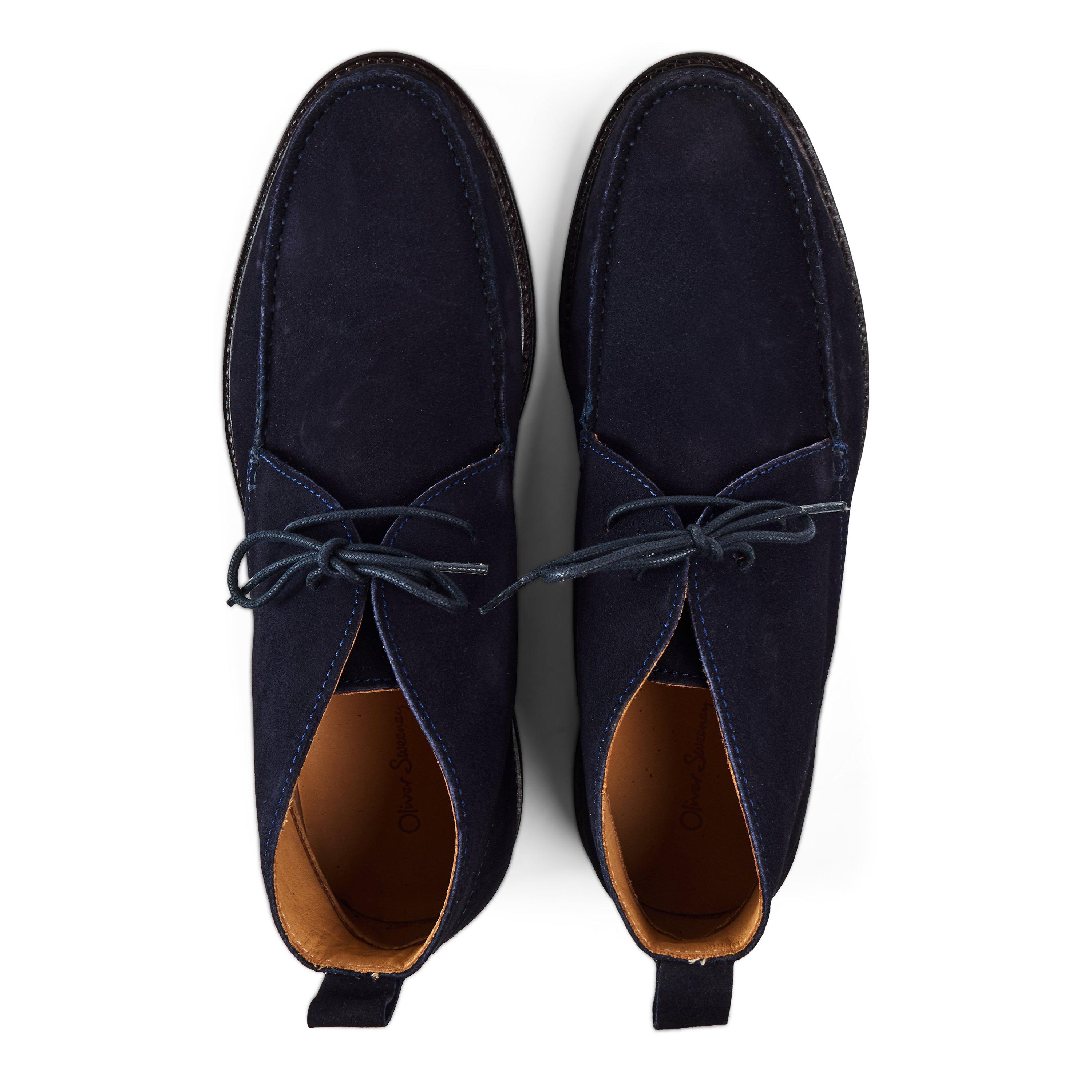 Navy - Oliver Sweeney - Men's Xiona Suede Chukka Boots - 6