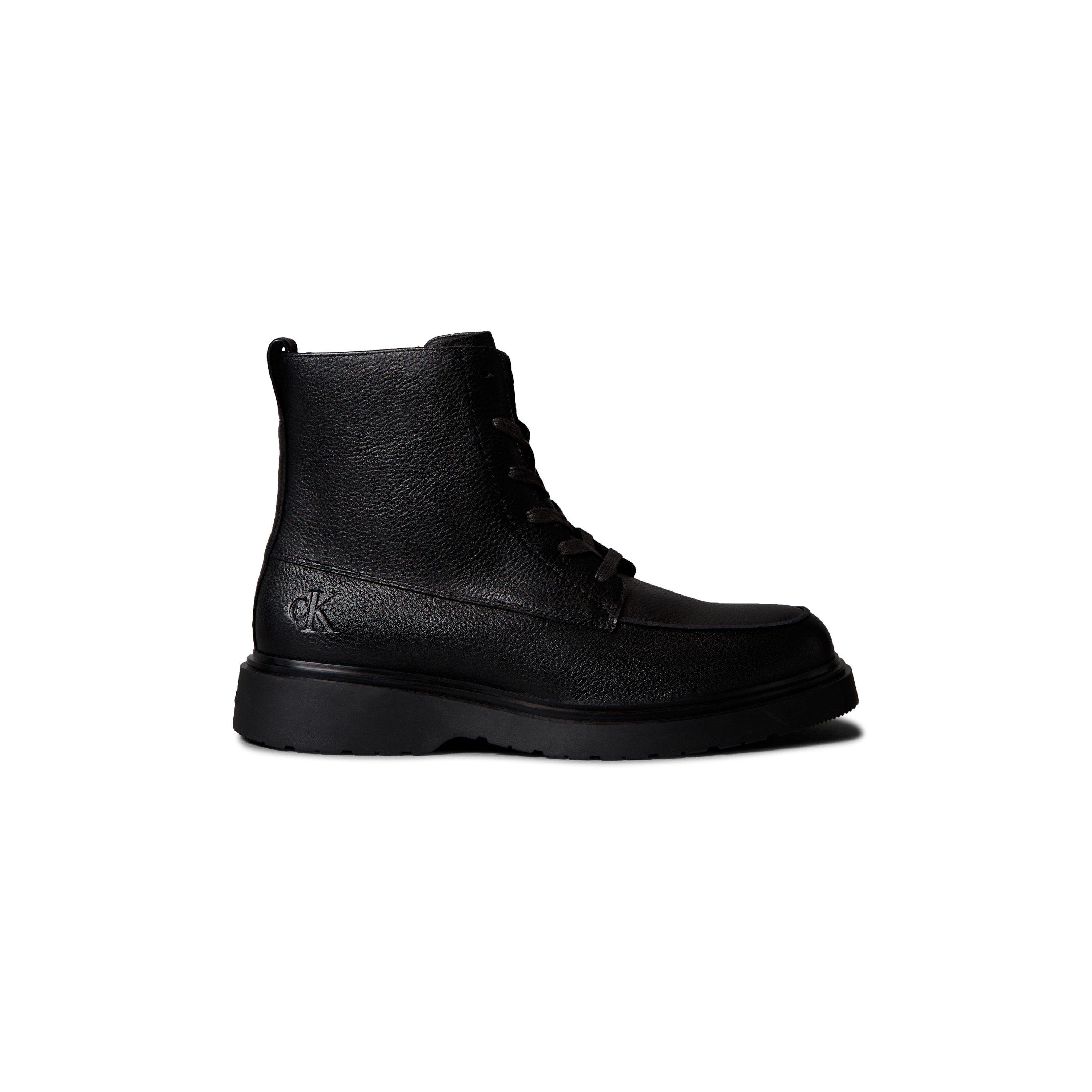 Calvin Klein Men's Leather Chukka Boots - Triple Black - 9 (43)
