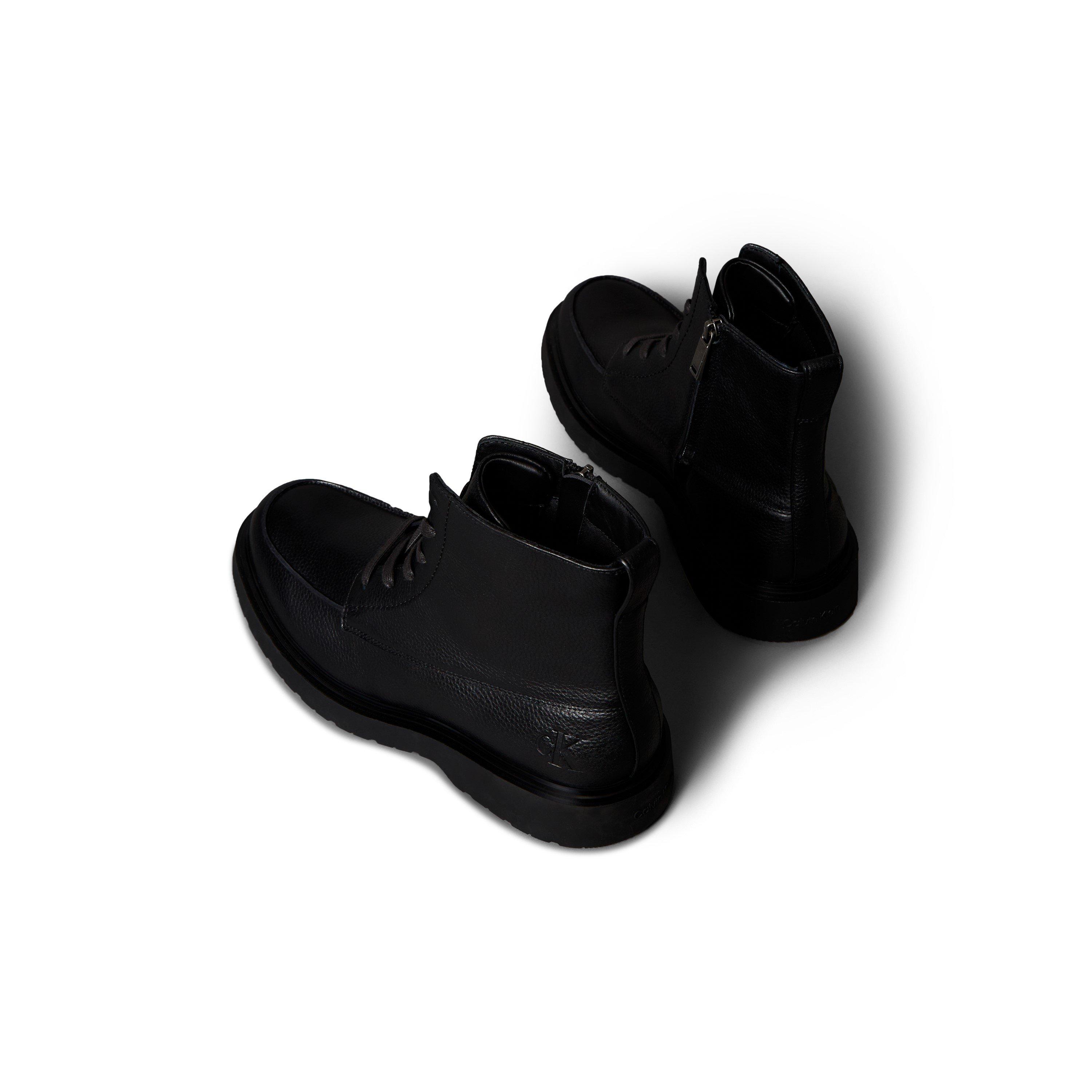 Triple Black - Calvin Klein - Men's Leather Chukka Boots - 3