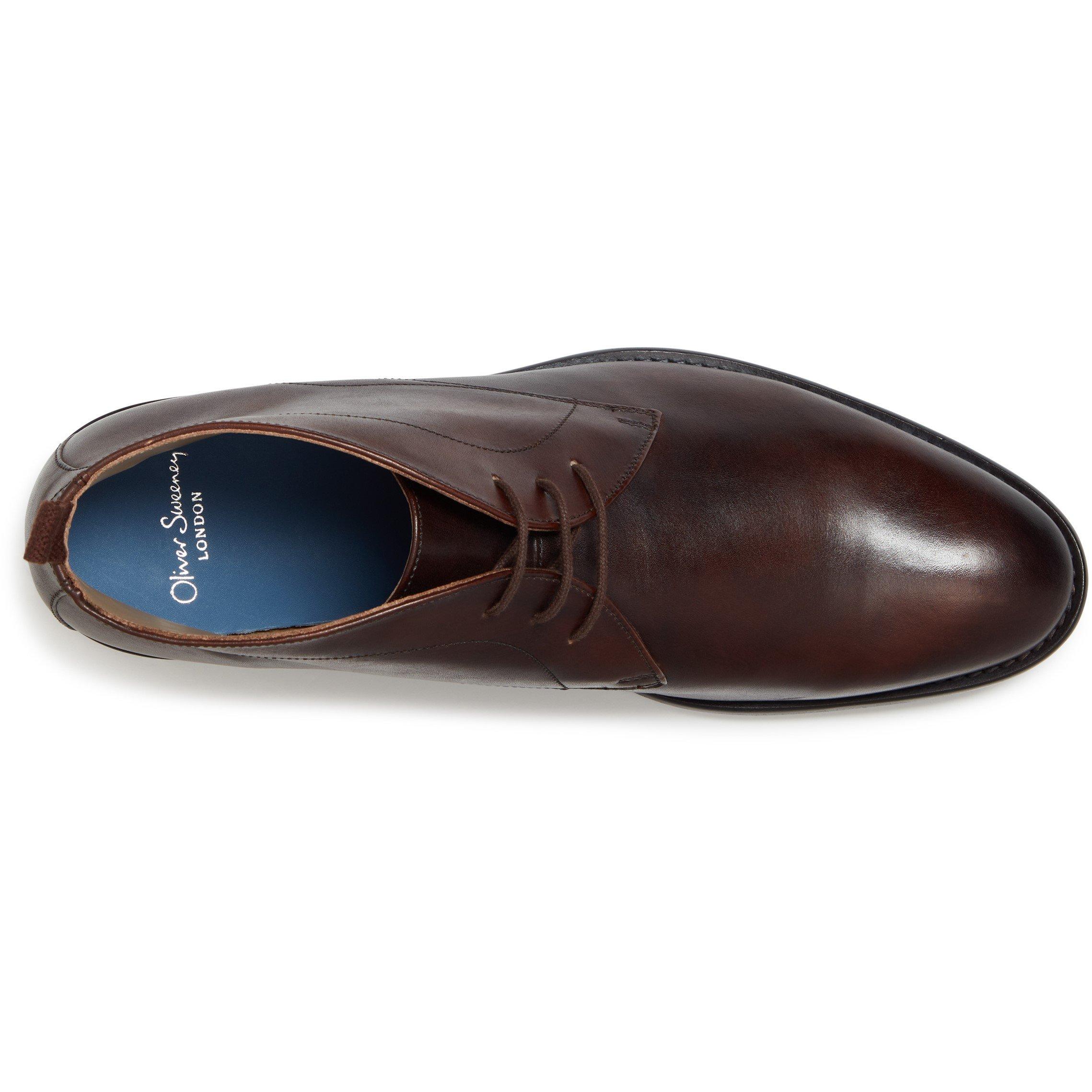 Brown - Oliver Sweeney - Men's Farleton Leather Chukka Boots - 4