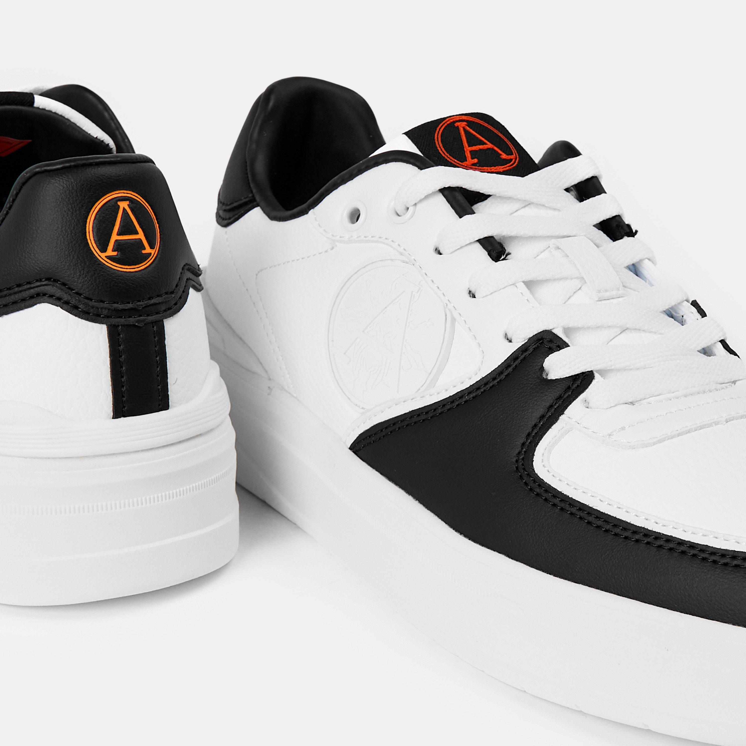 Wht/Blk CB029 - Arctic Army - Men's Falcon Low-Top Trainers - 4