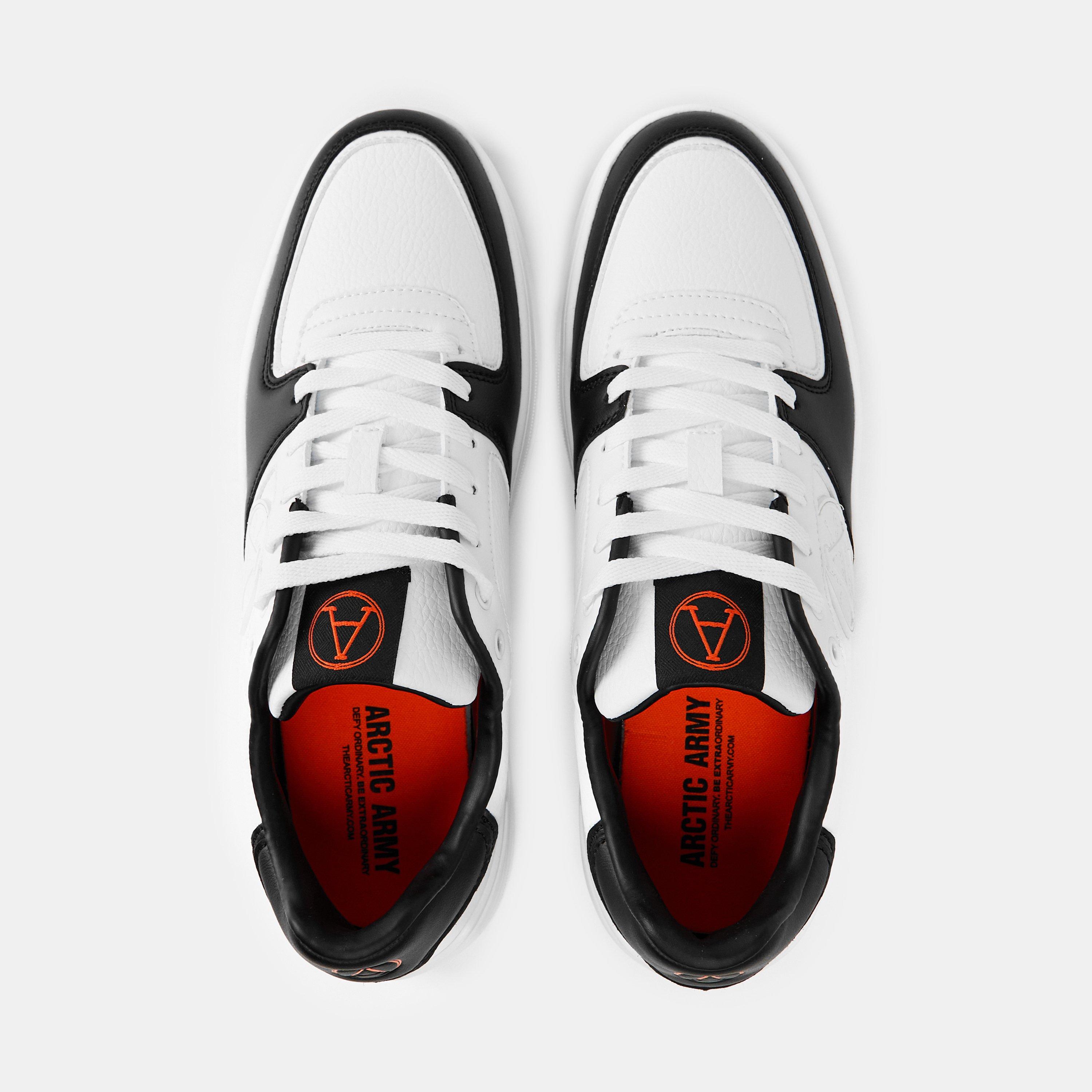 Wht/Blk CB029 - Arctic Army - Men's Falcon Low-Top Trainers - 5