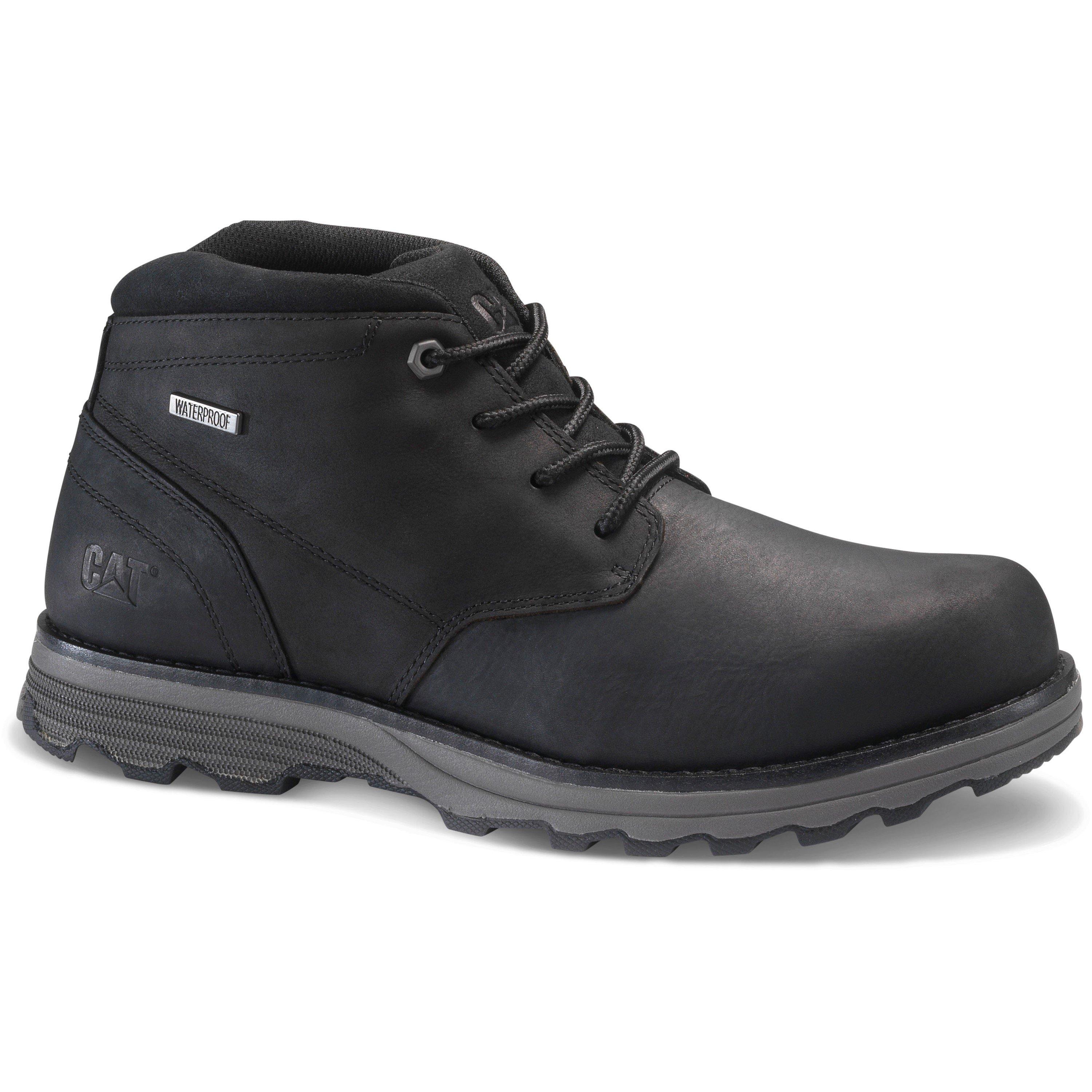 BLACK - Caterpillar - Men's Elude Waterproof Chukka Boots - 3