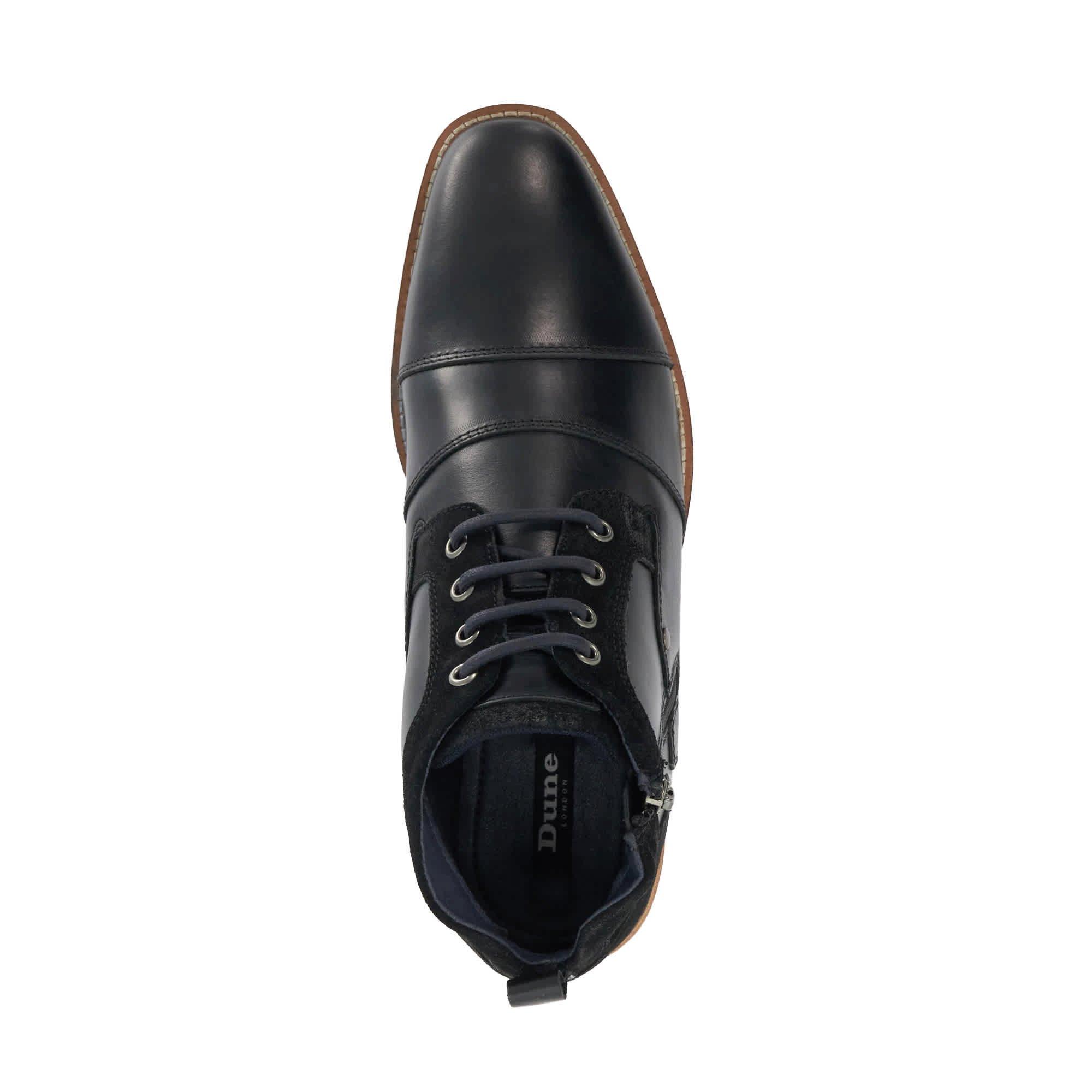 Black Leather - Dune London - Men's Cappa Leather Chukka Boots - 4
