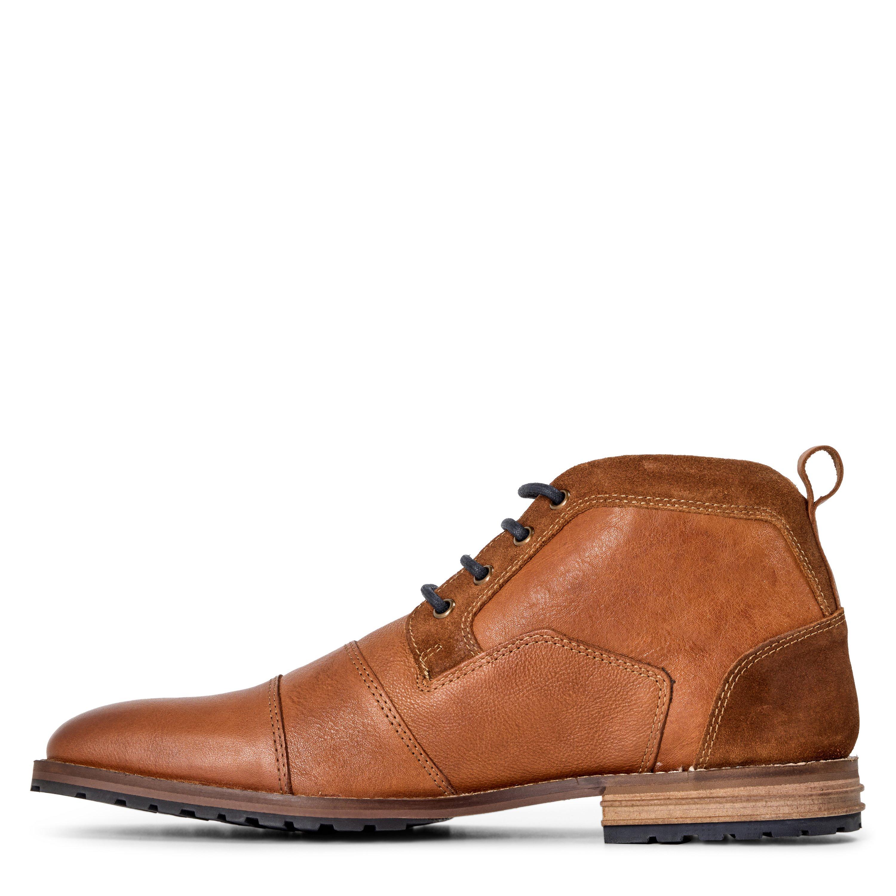 Tan Leather - Dune London - Men's Cappa Leather Chukka Boots - 2