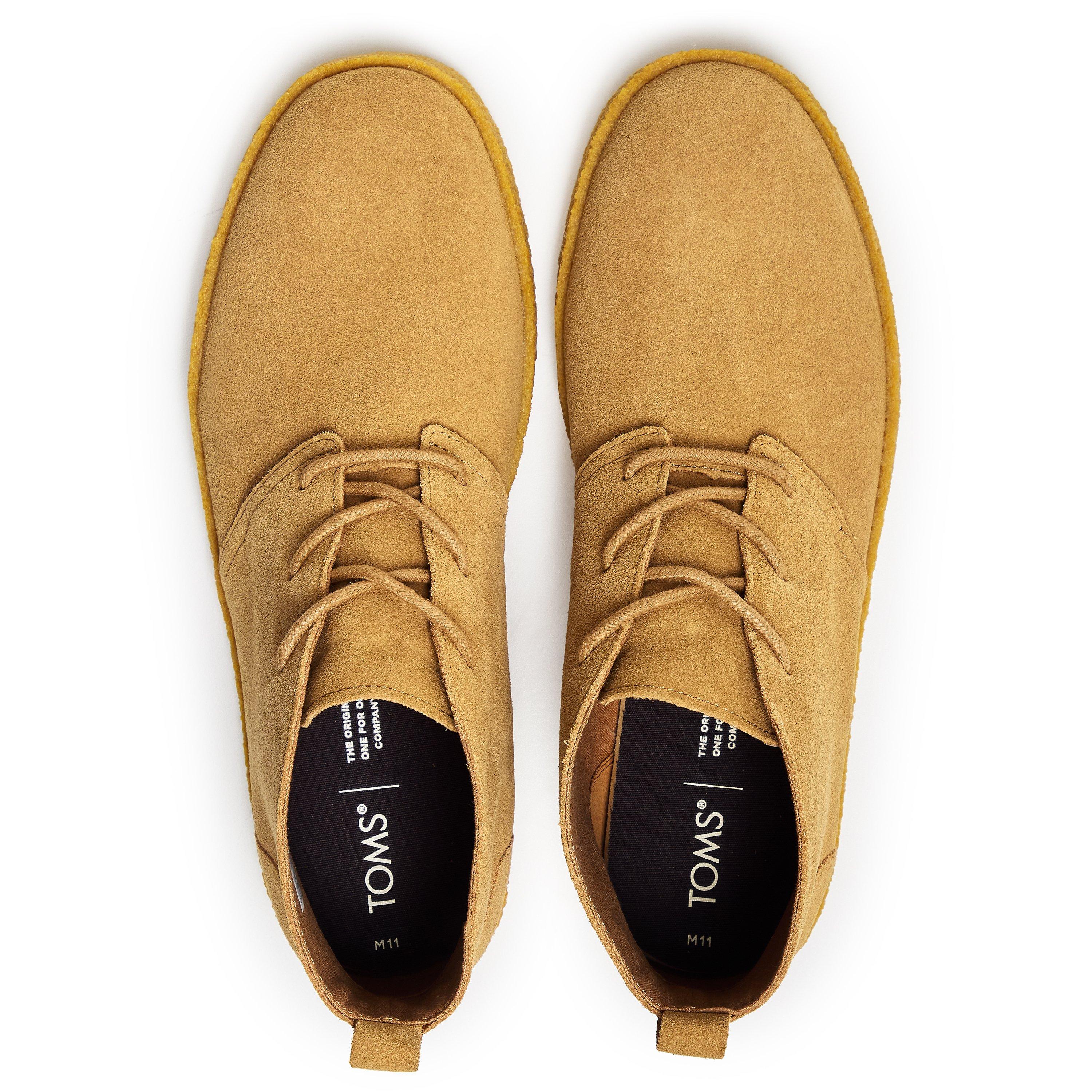 Brown - Toms - Suede Boot Mens - 4