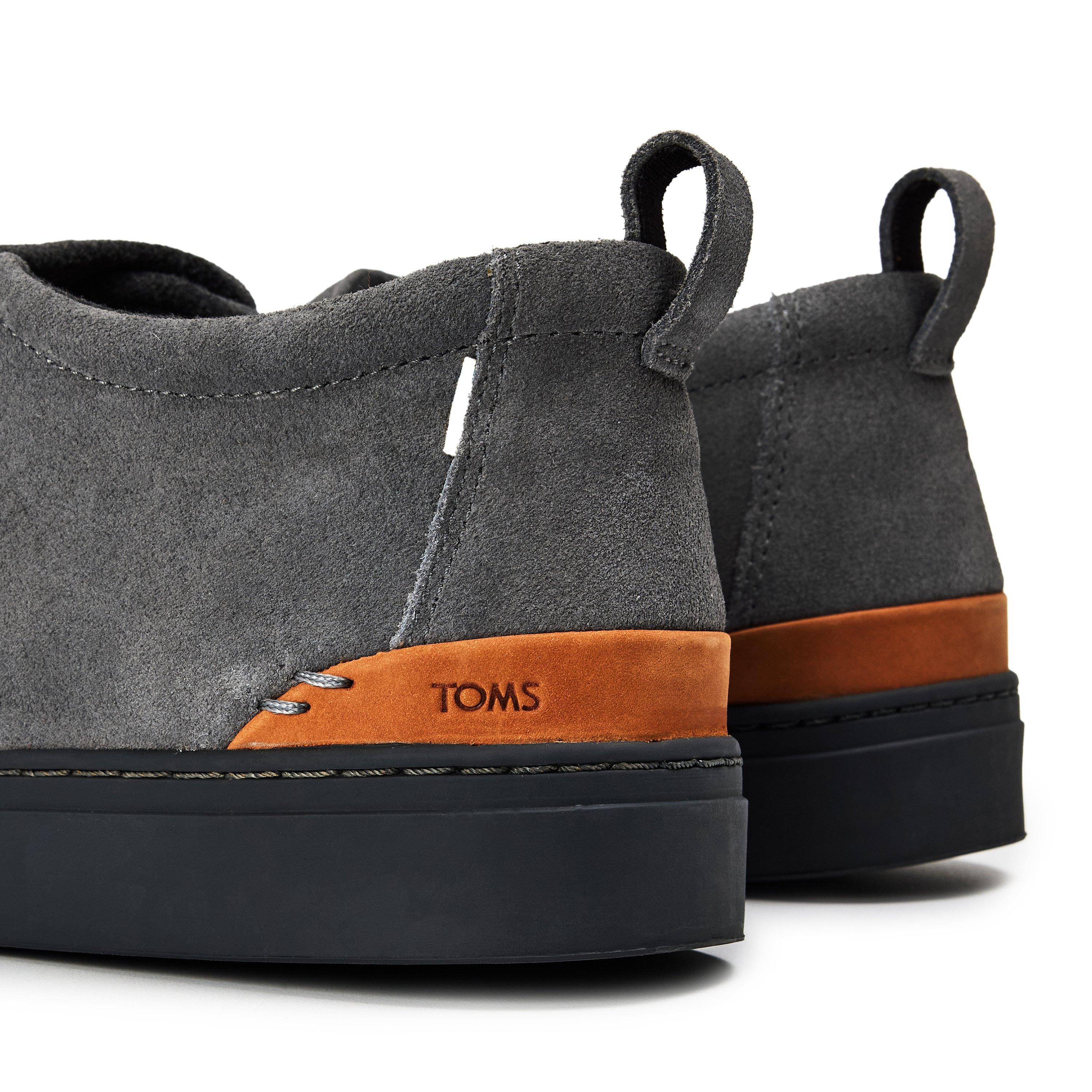 Grey - Toms - Suede Pxtn Slip on Mens - 3