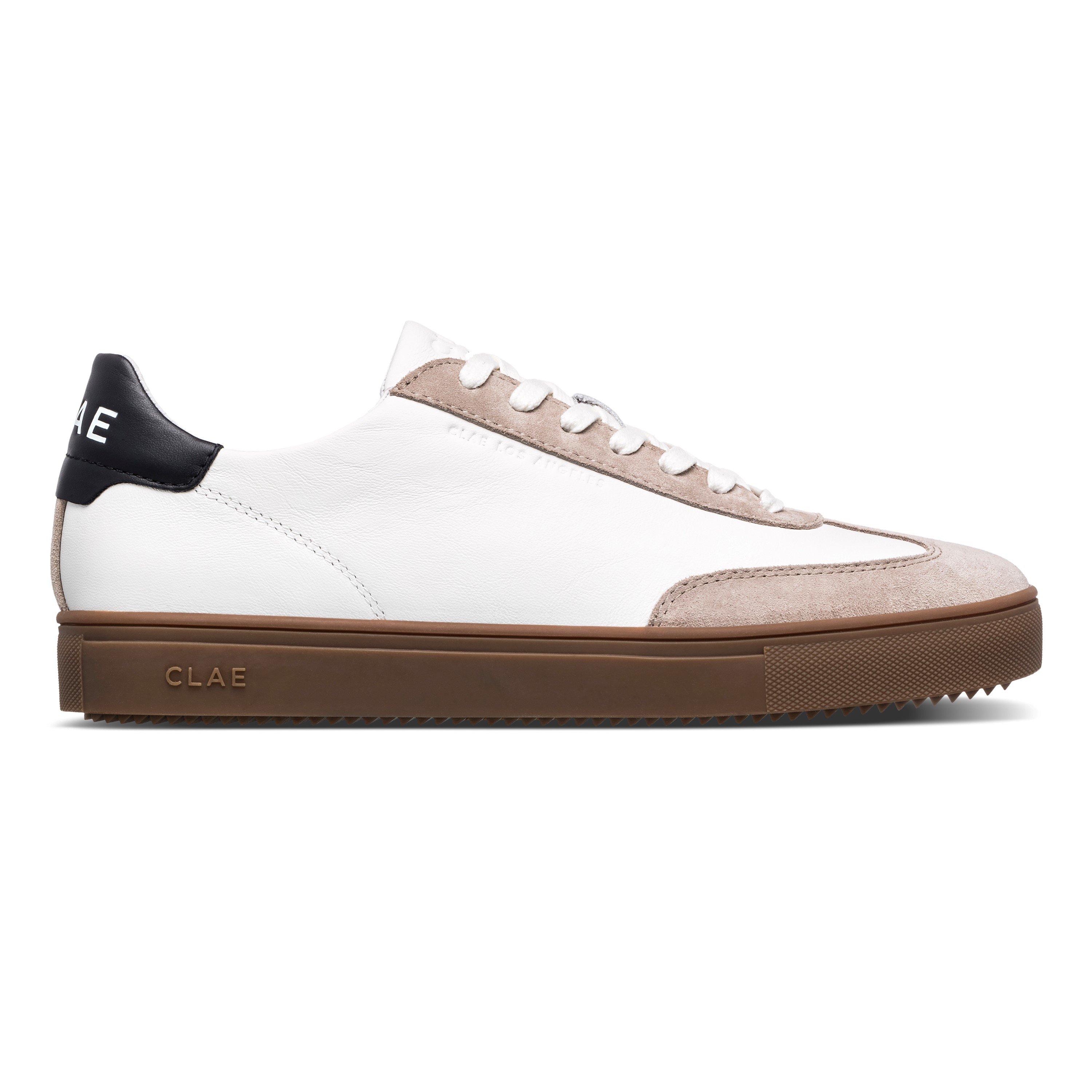 Wht/Gry/Gum - Clae - Unisex Adults Low-Top Trainers