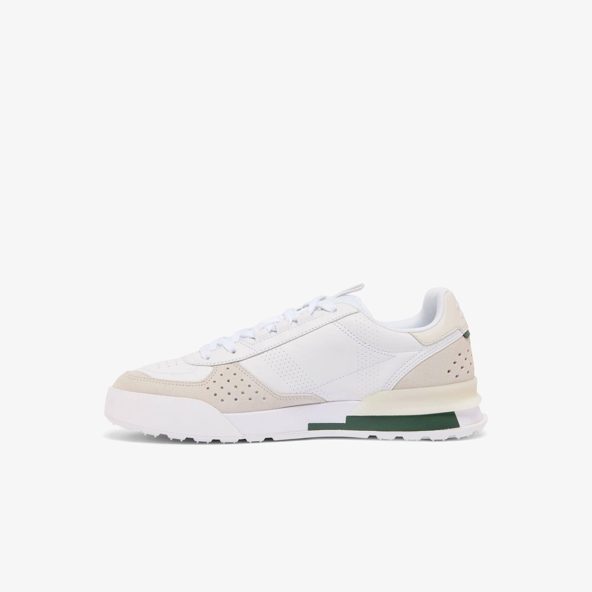 Wht/Off Wht 65T - Lacoste - Men's Slam Break Sn72 Leather Low-Top Trainers - 2