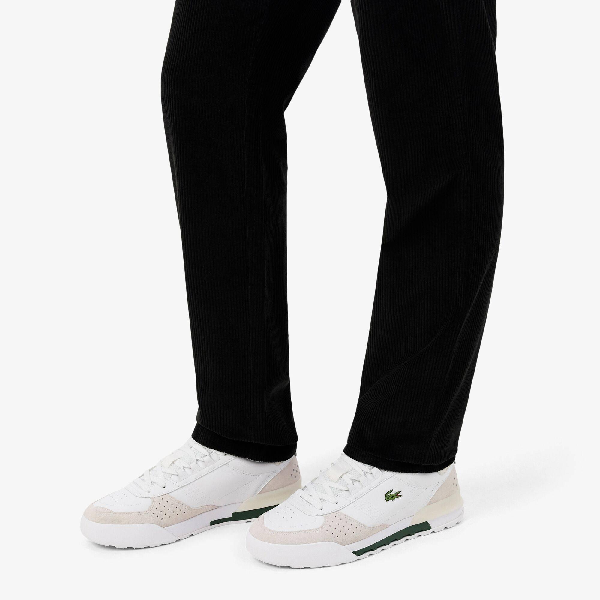 Wht/Off Wht 65T - Lacoste - Men's Slam Break Sn72 Leather Low-Top Trainers - 3