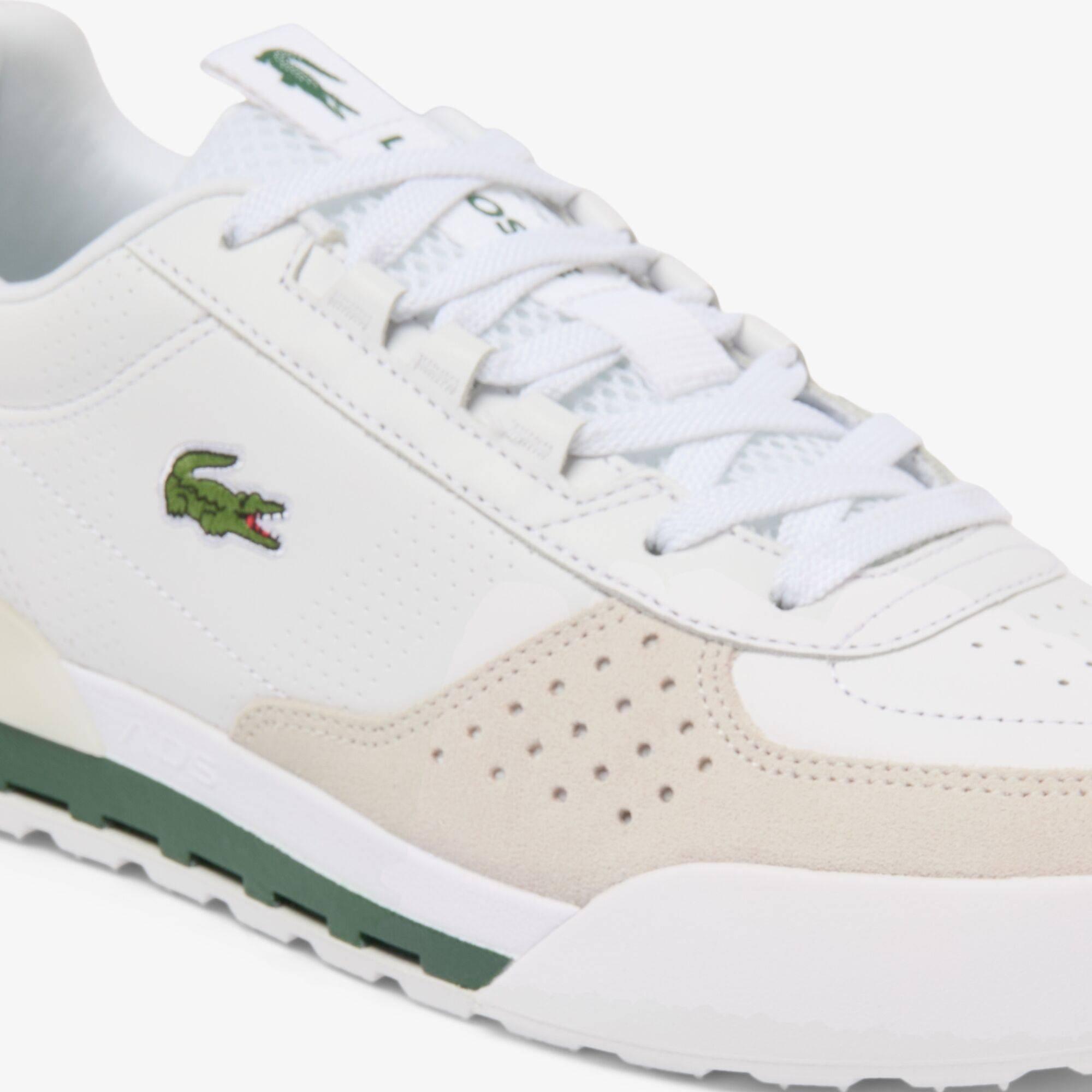 Wht/Off Wht 65T - Lacoste - Men's Slam Break Sn72 Leather Low-Top Trainers - 4
