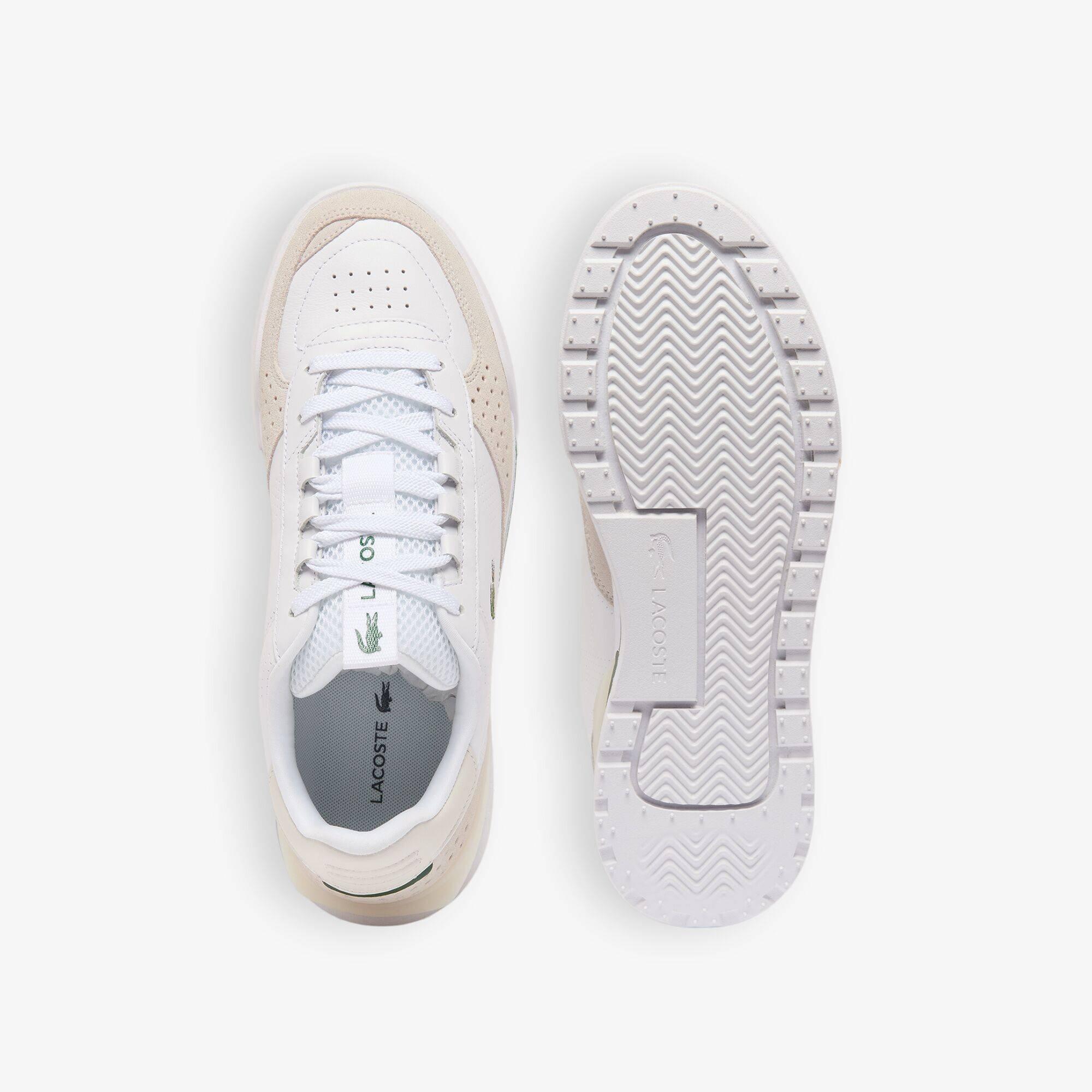 Wht/Off Wht 65T - Lacoste - Men's Slam Break Sn72 Leather Low-Top Trainers - 5
