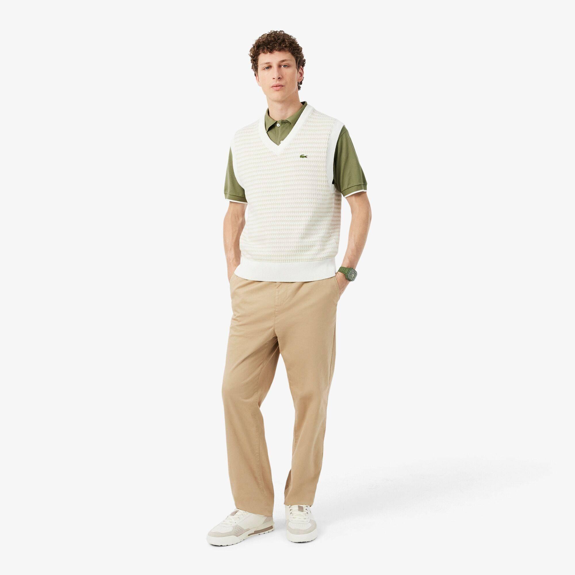 Wht/Brwn 2B7 - Lacoste - Men's Slam Break Sn72 Leather Low-Top Trainers - 6